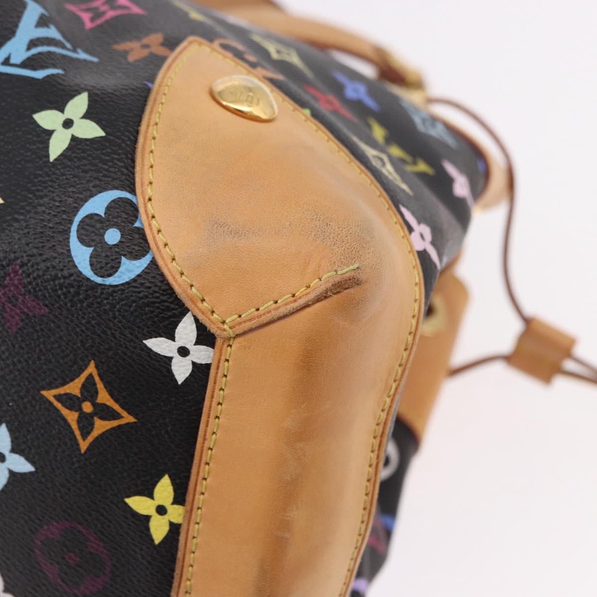 LOUIS VUITTON Monogram Multicolor Ursula Tote Bag Black M40124 LV Auth ka5202V