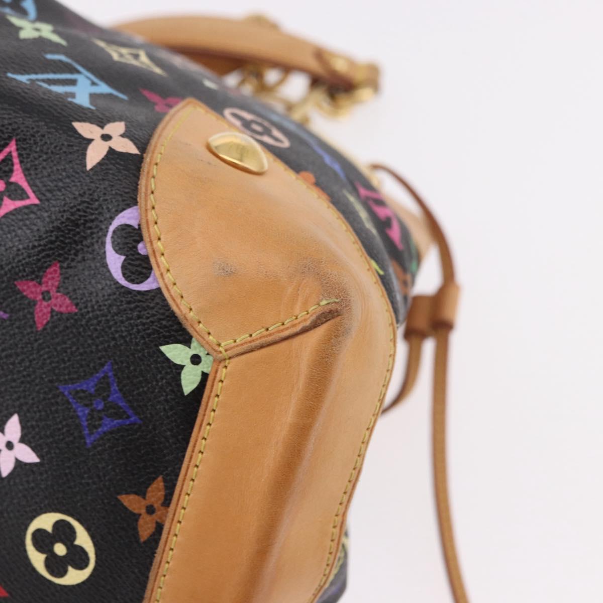 LOUIS VUITTON Monogram Multicolor Ursula Tote Bag Black M40124 LV Auth ka5202V