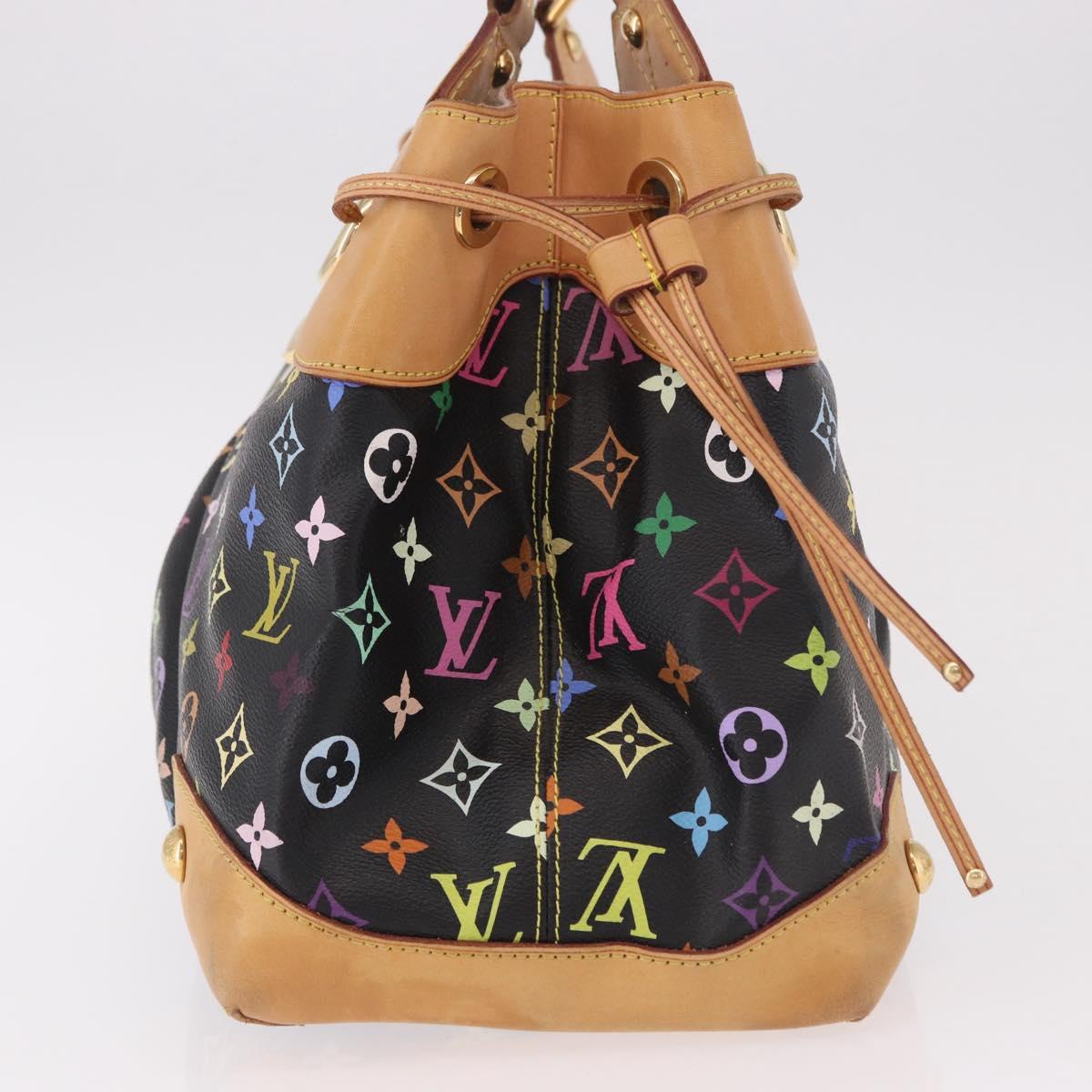 LOUIS VUITTON Monogram Multicolor Ursula Tote Bag Black M40124 LV Auth ka5202V