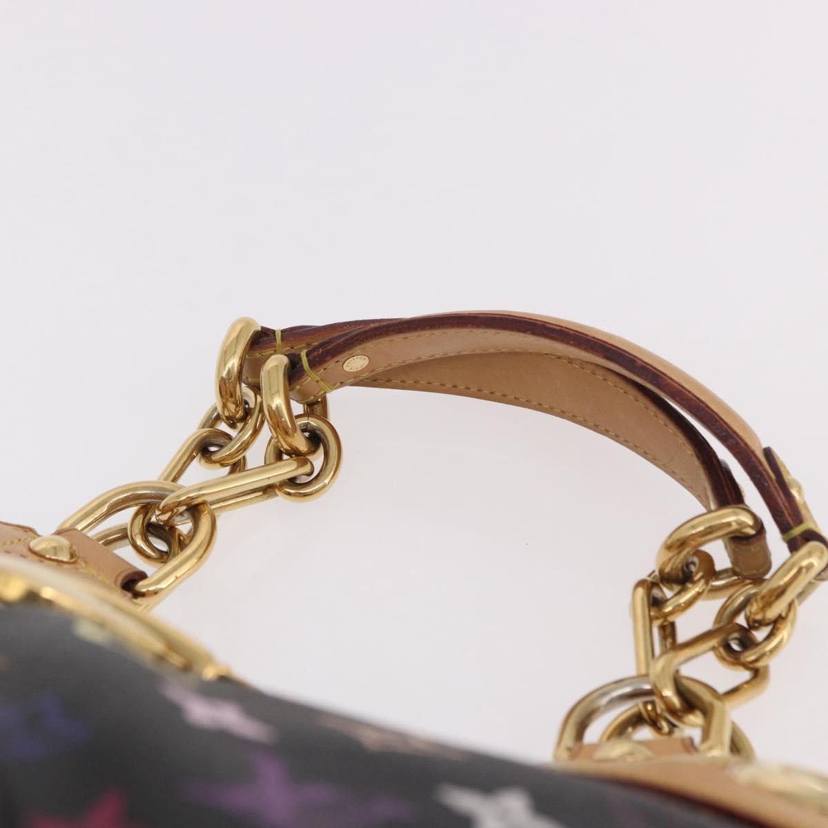 LOUIS VUITTON Monogram Multicolor Ursula Tote Bag Black M40124 LV Auth ka5202V