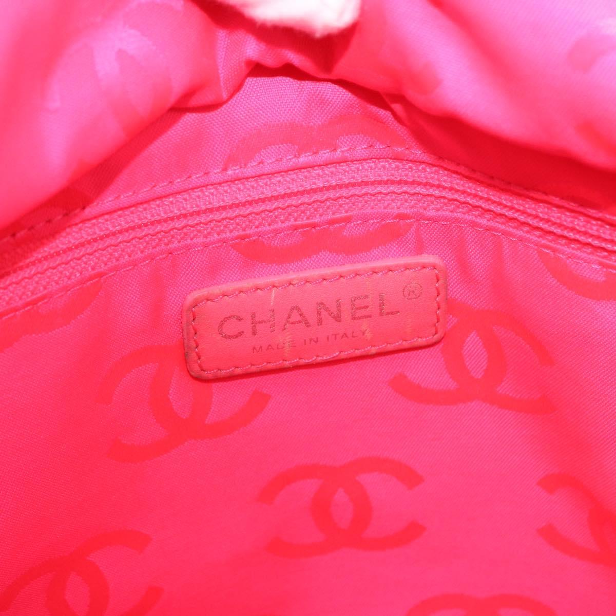 CHANEL Matelasse Cambon Line COCO Mark Tote Bag Leather Black CC Auth ka5210V