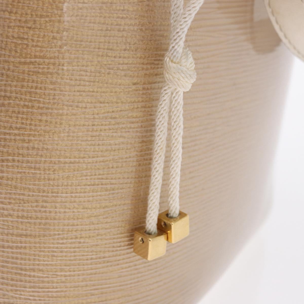 LOUIS VUITTON Epi Plage Mini lagoon Bay Hand Bag Beige Sabre M92473 Auth ka5211