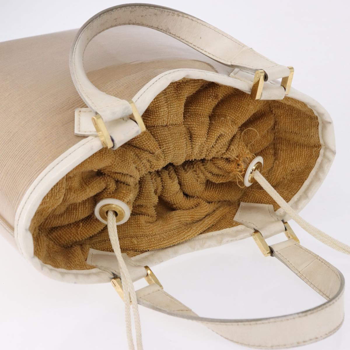 LOUIS VUITTON Epi Plage Mini lagoon Bay Hand Bag Beige Sabre M92473 Auth ka5211
