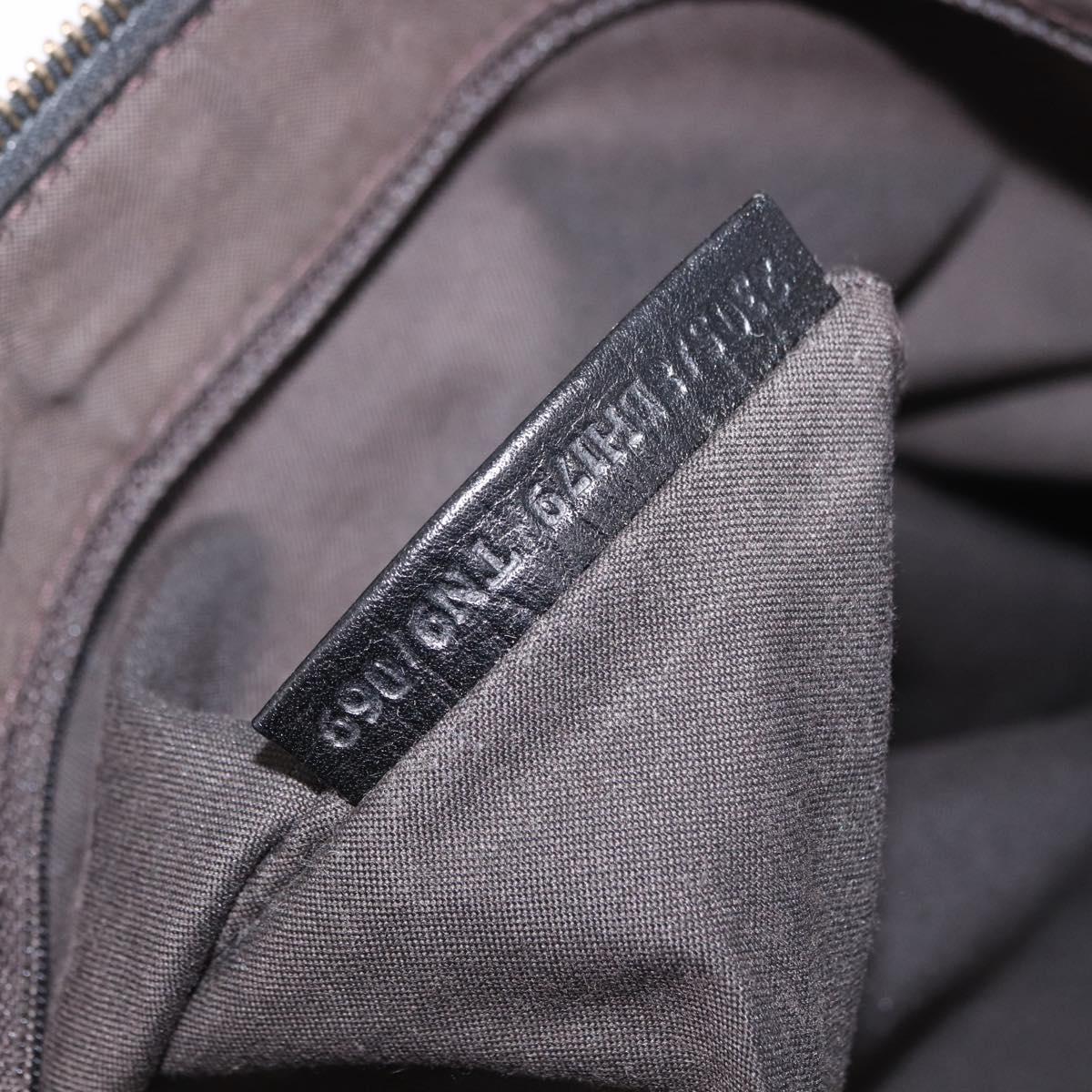 FENDI Zucchino Canvas Tote Bag Black Gold Auth ka5213