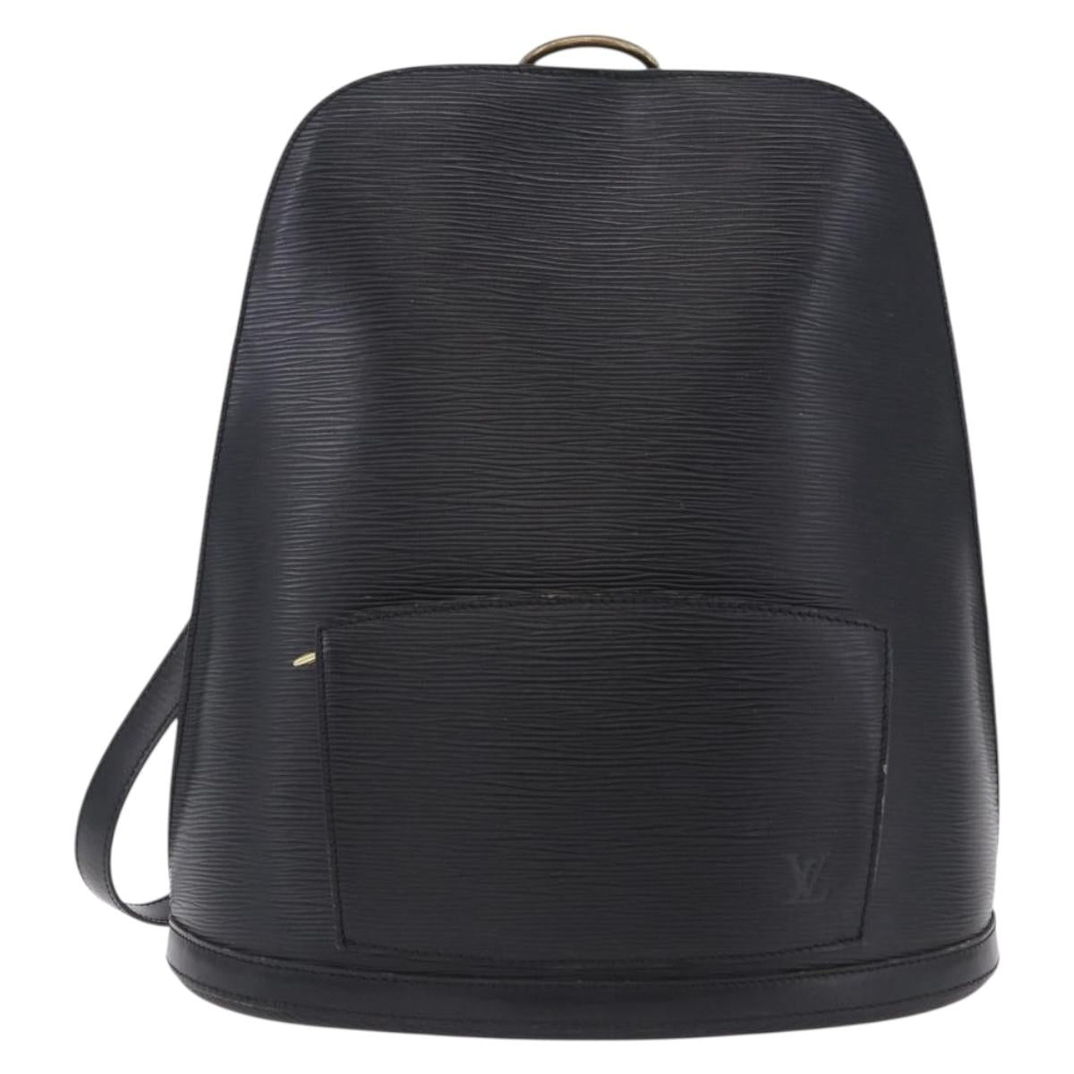 LOUIS VUITTON Epi Gobelins Backpack Black M52292 LV Auth ka5215