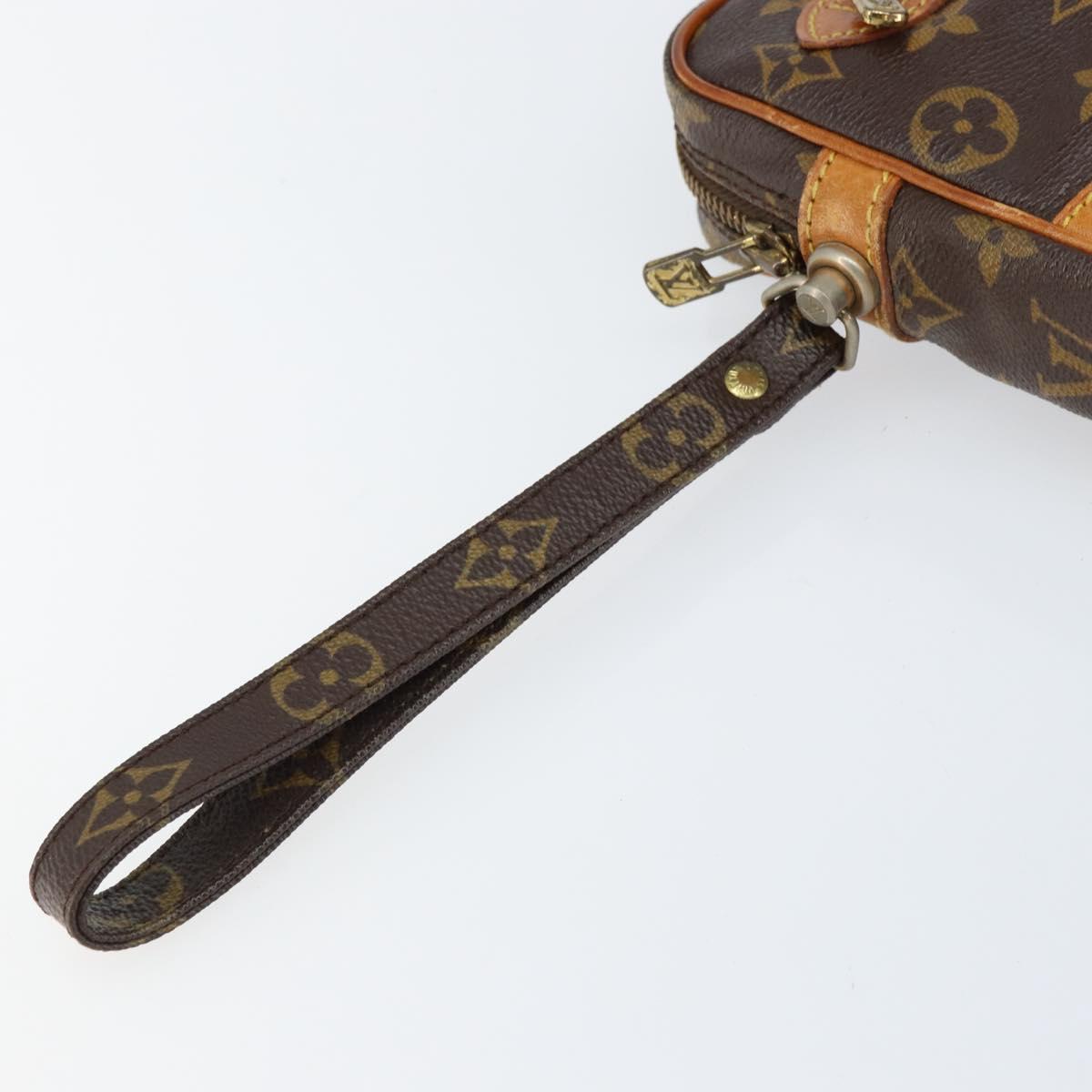 LOUIS VUITTON Monogram Marly Dragonne GM Clutch Bag M51825 LV Auth ka522