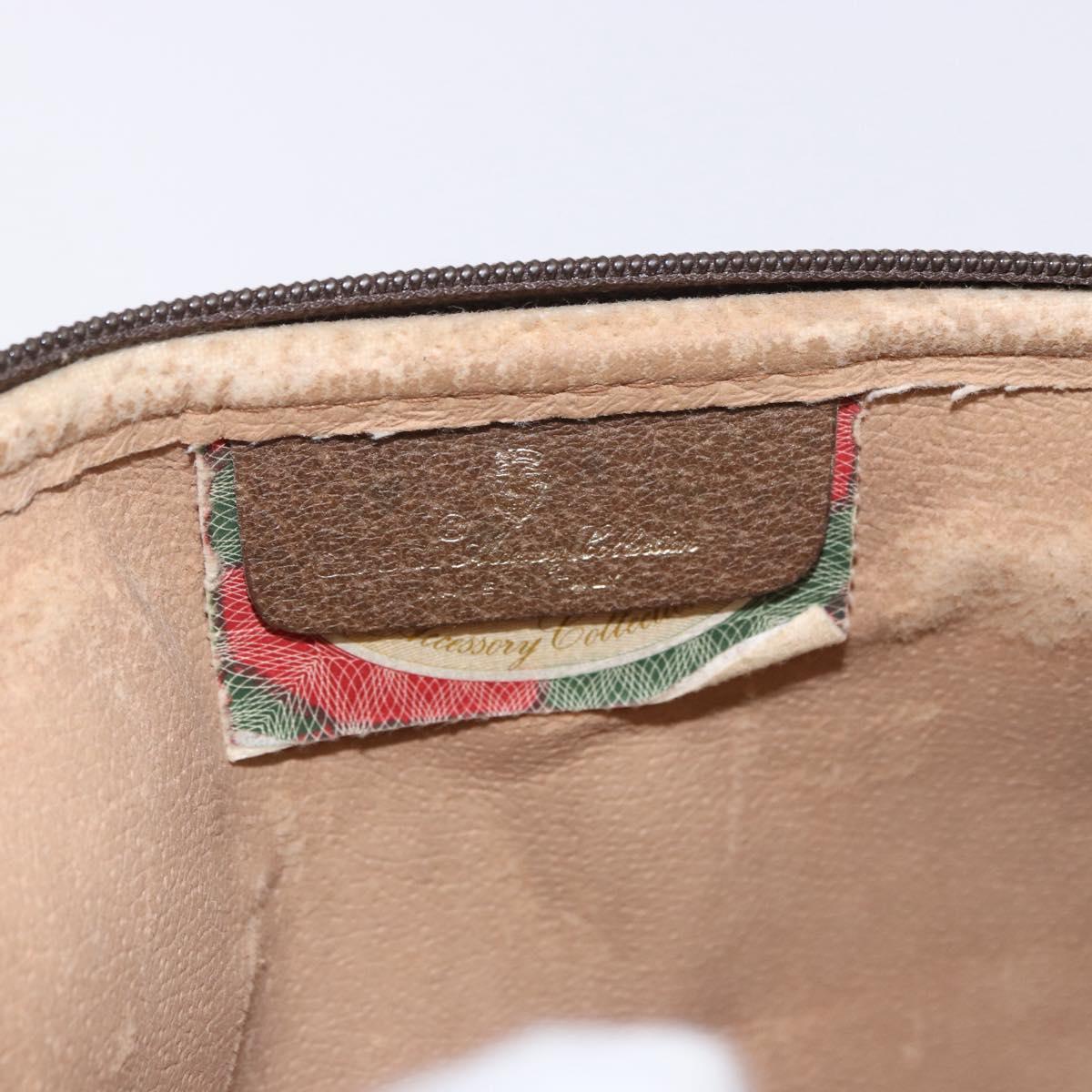 GUCCI GG Supreme Shoulder Bag PVC Beige Gold 97 02 068 Auth ka5227