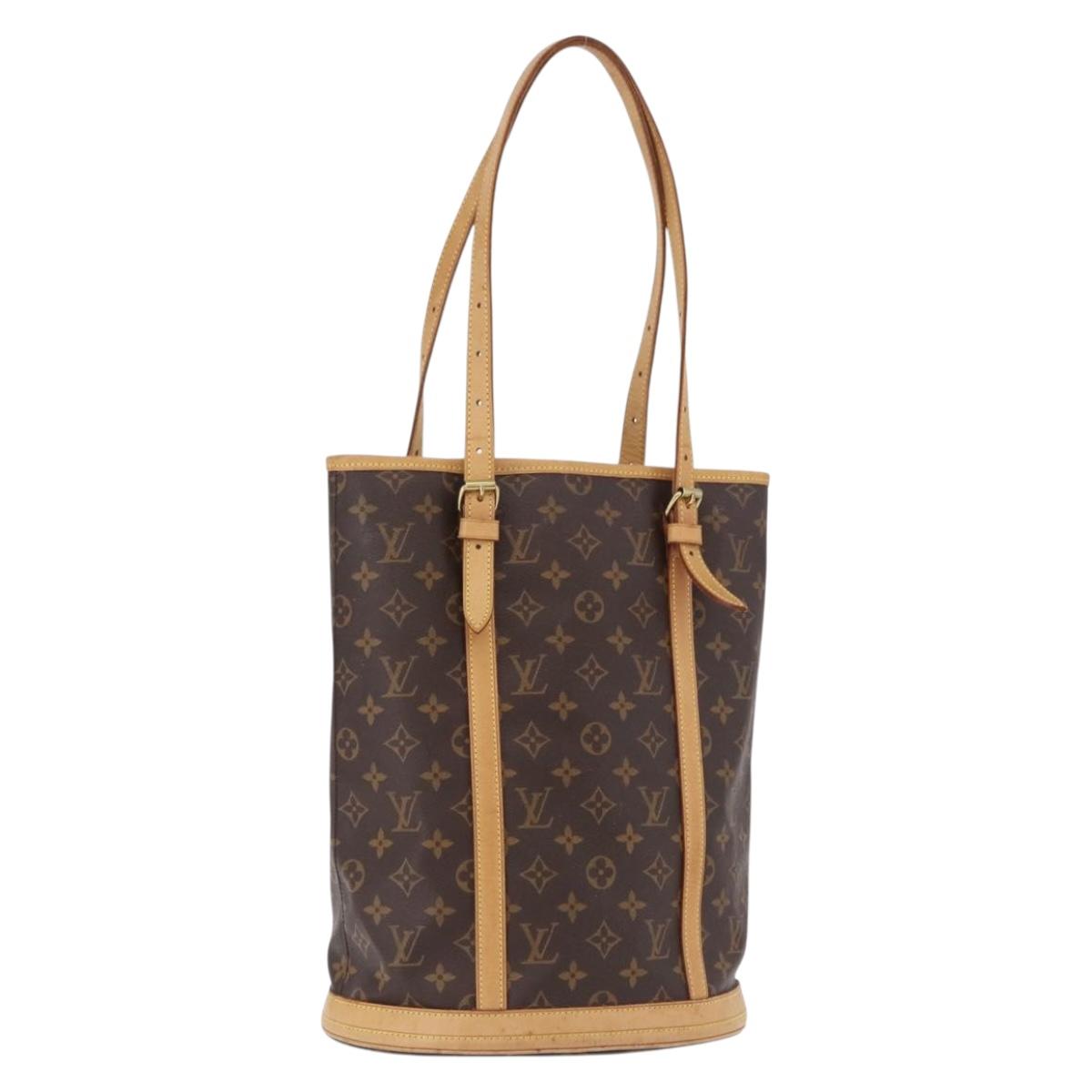 LOUIS VUITTON Monogram Bucket GM Shoulder Bag M42236 LV Auth ka5232