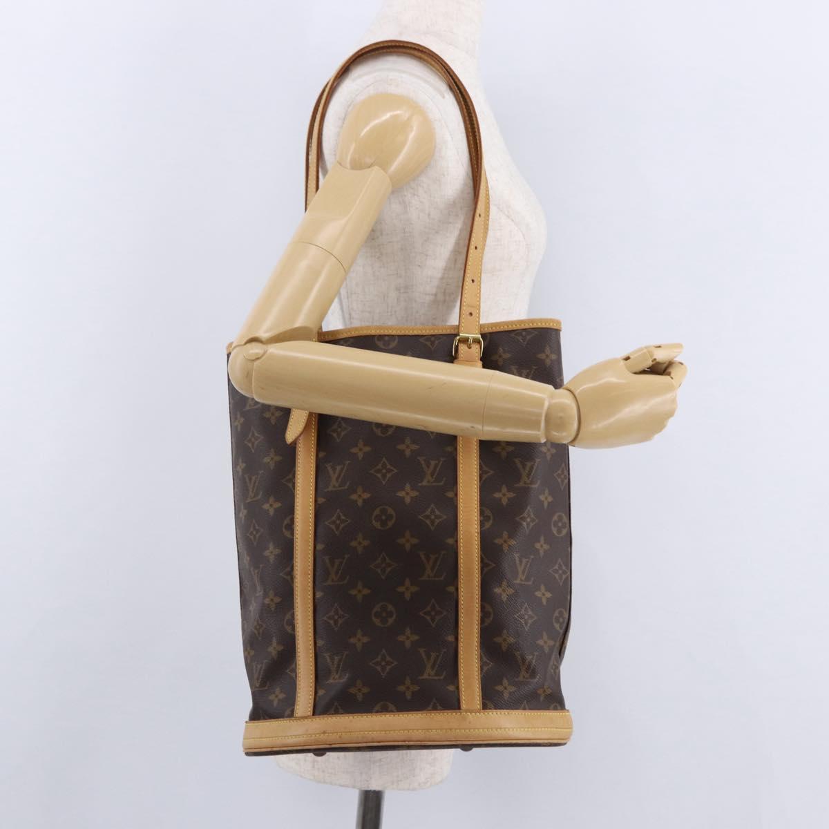 LOUIS VUITTON Monogram Bucket GM Shoulder Bag M42236 LV Auth ka5232