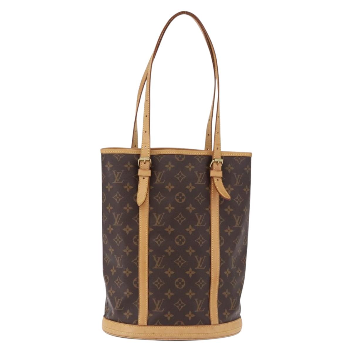 LOUIS VUITTON Monogram Bucket GM Shoulder Bag M42236 LV Auth ka5232