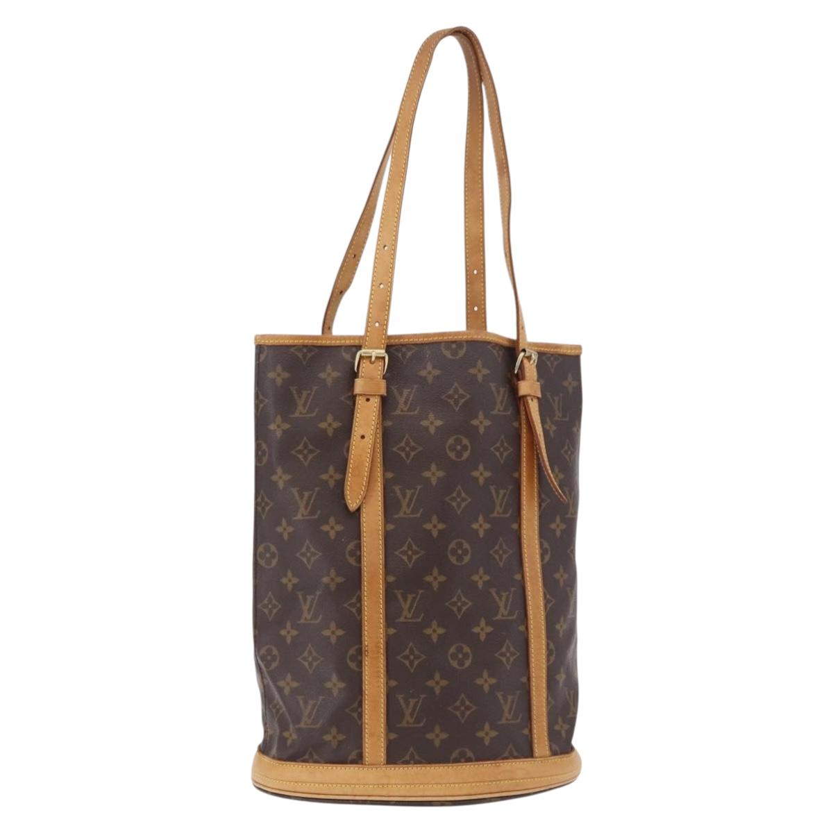 LOUIS VUITTON Monogram Bucket GM Shoulder Bag M42236 LV Auth ka5234
