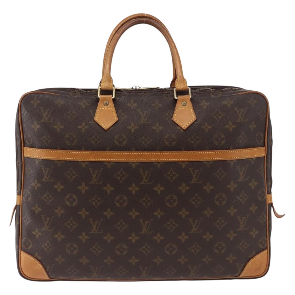 LOUIS VUITTON Monogram Porte Documents Voyage 2 Compartments M53362 Auth ka5237