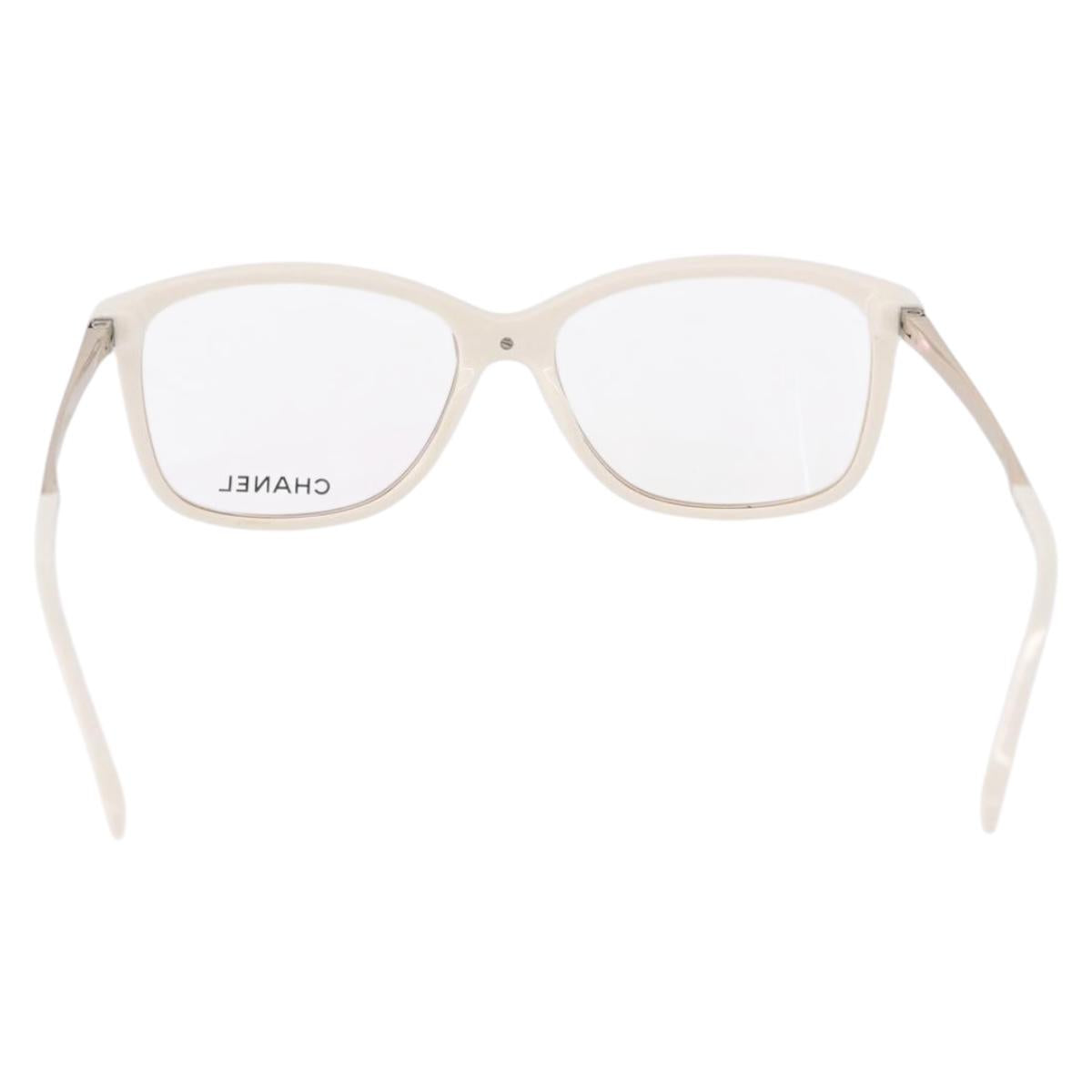 CHANEL Sunglasses plastic White CC Auth ka5239