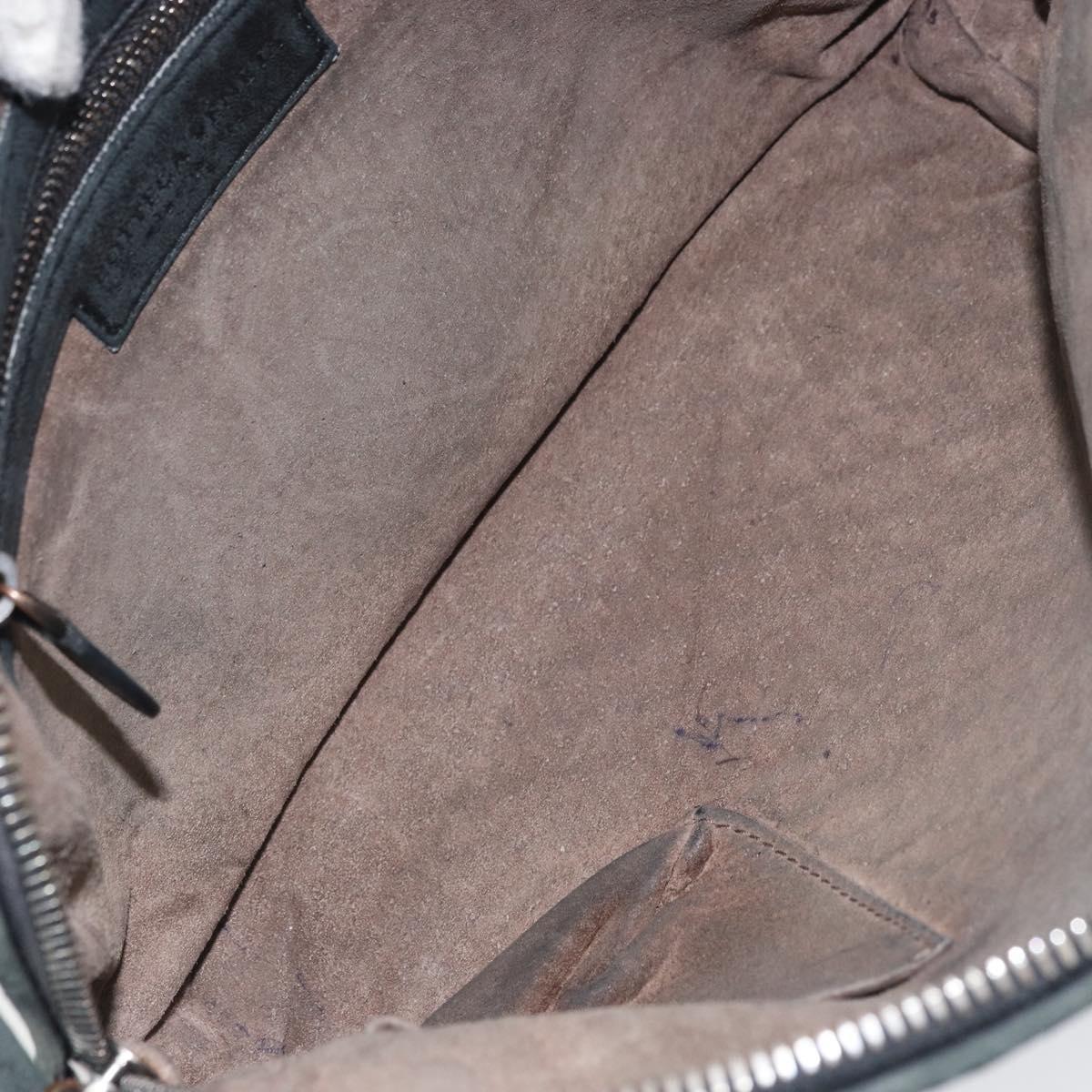 BOTTEGA VENETA INTRECCIATO Shoulder Bag Leather Black Auth ka524