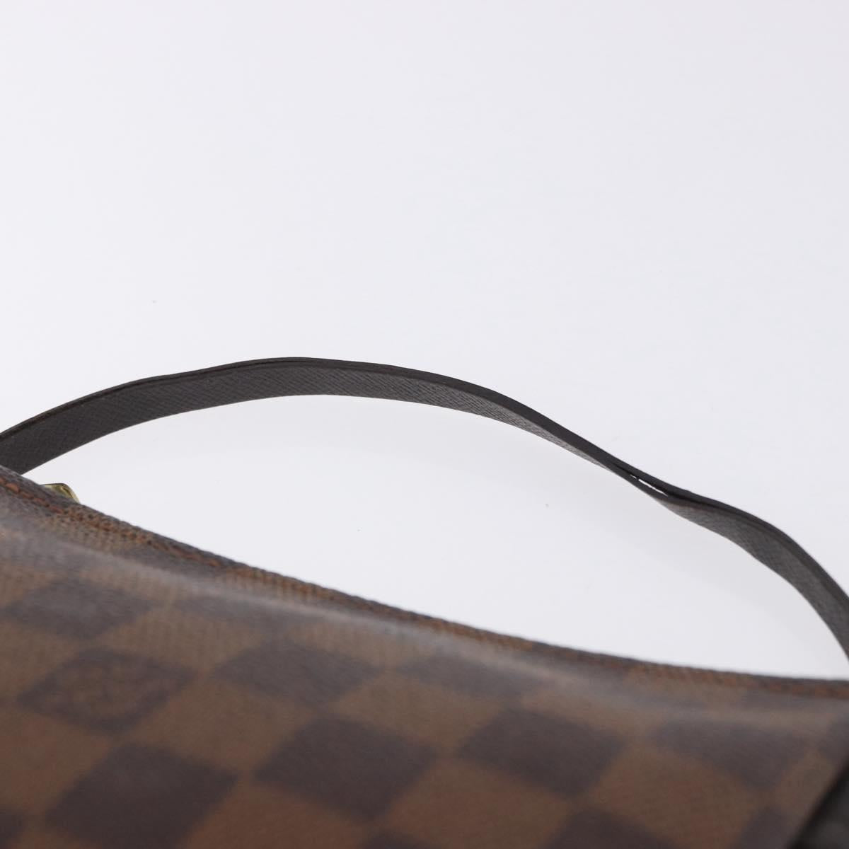 LOUIS VUITTON Damier Ebene Trousse Make Up Pouch N51982 LV Auth ka5246