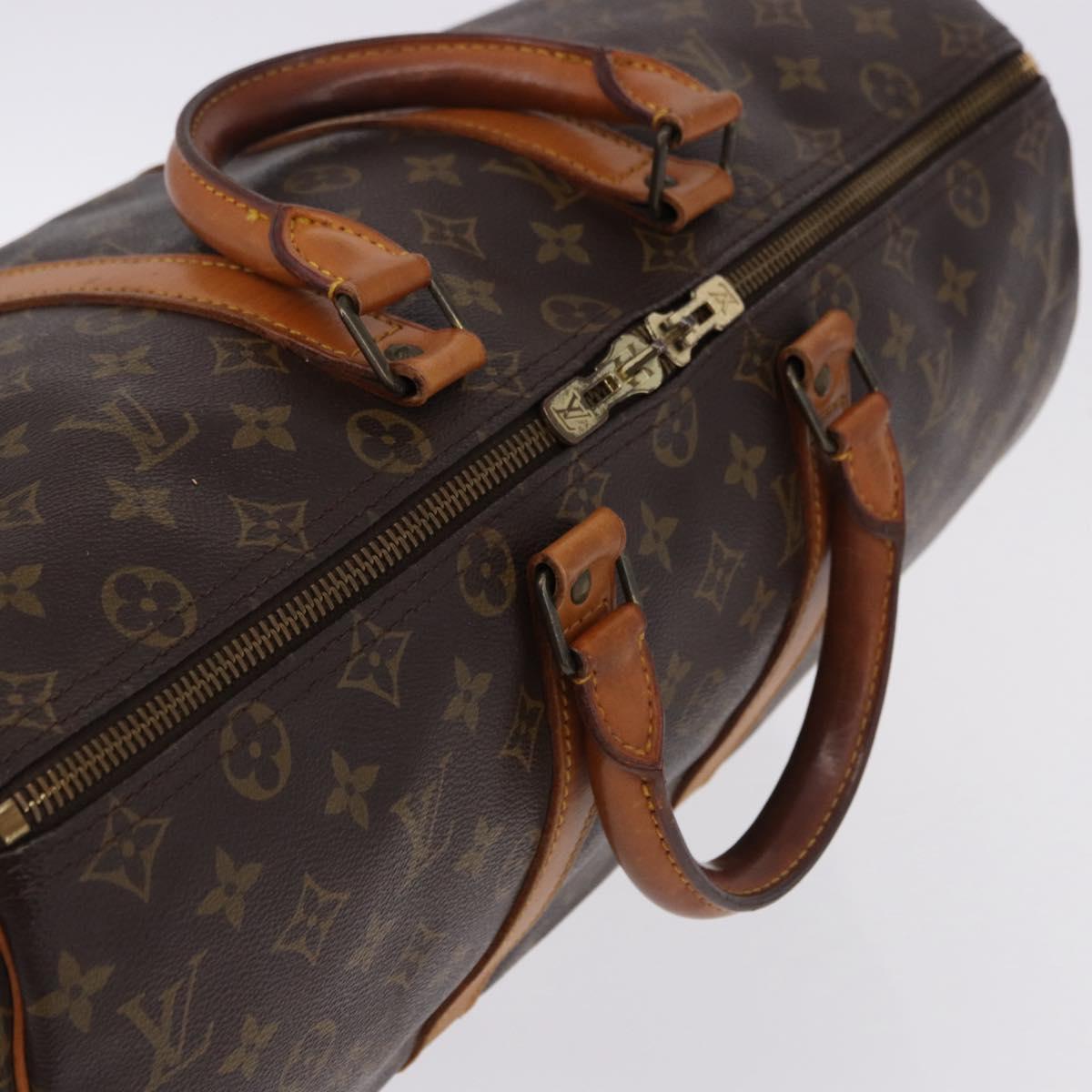 LOUIS VUITTON Monogram Keepall 45 Boston Bag M41428 LV Auth ka5254A