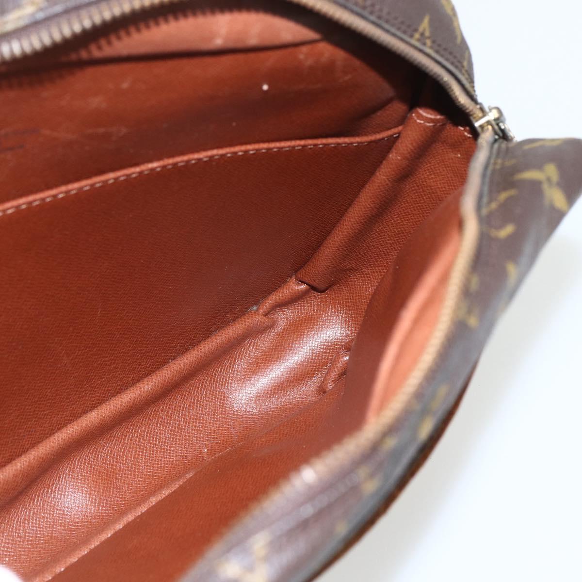 LOUIS VUITTON Monogram Compiegne 28 Clutch Bag M51845 LV Auth ka526