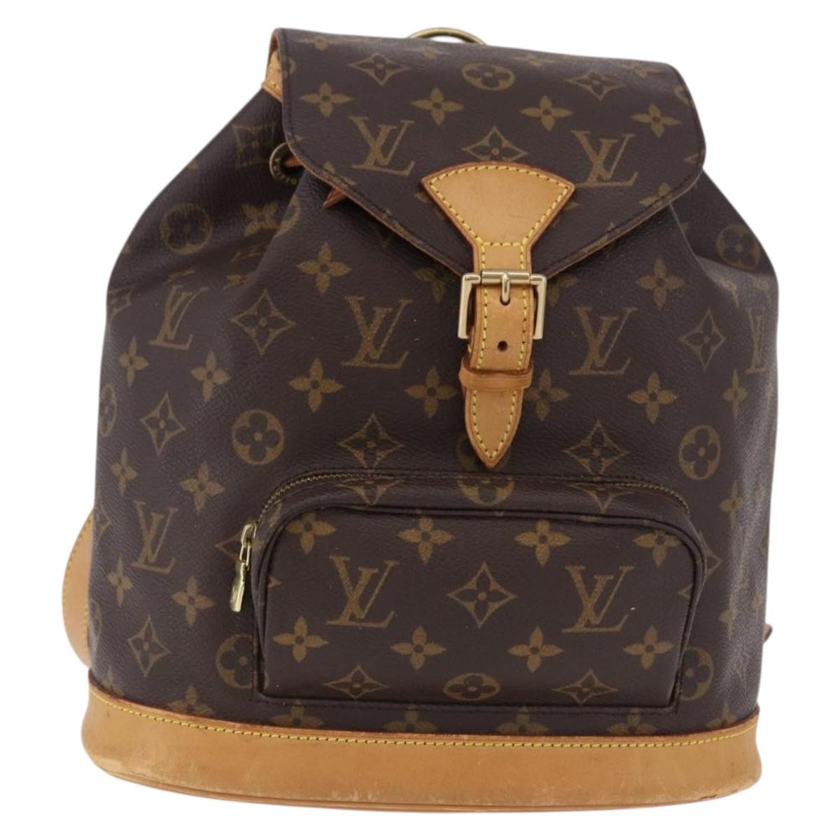 LOUIS VUITTON Monogram Montsouris MM Backpack M51136 LV Auth ka5260