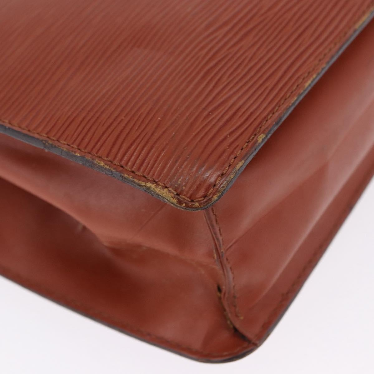 LOUIS VUITTON Epi Monceau 28 Hand Bag Brown M52123 LV Auth ka5261