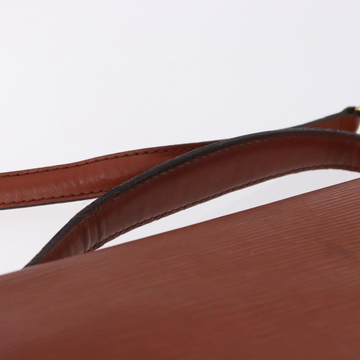 LOUIS VUITTON Epi Monceau 28 Hand Bag Brown M52123 LV Auth ka5261