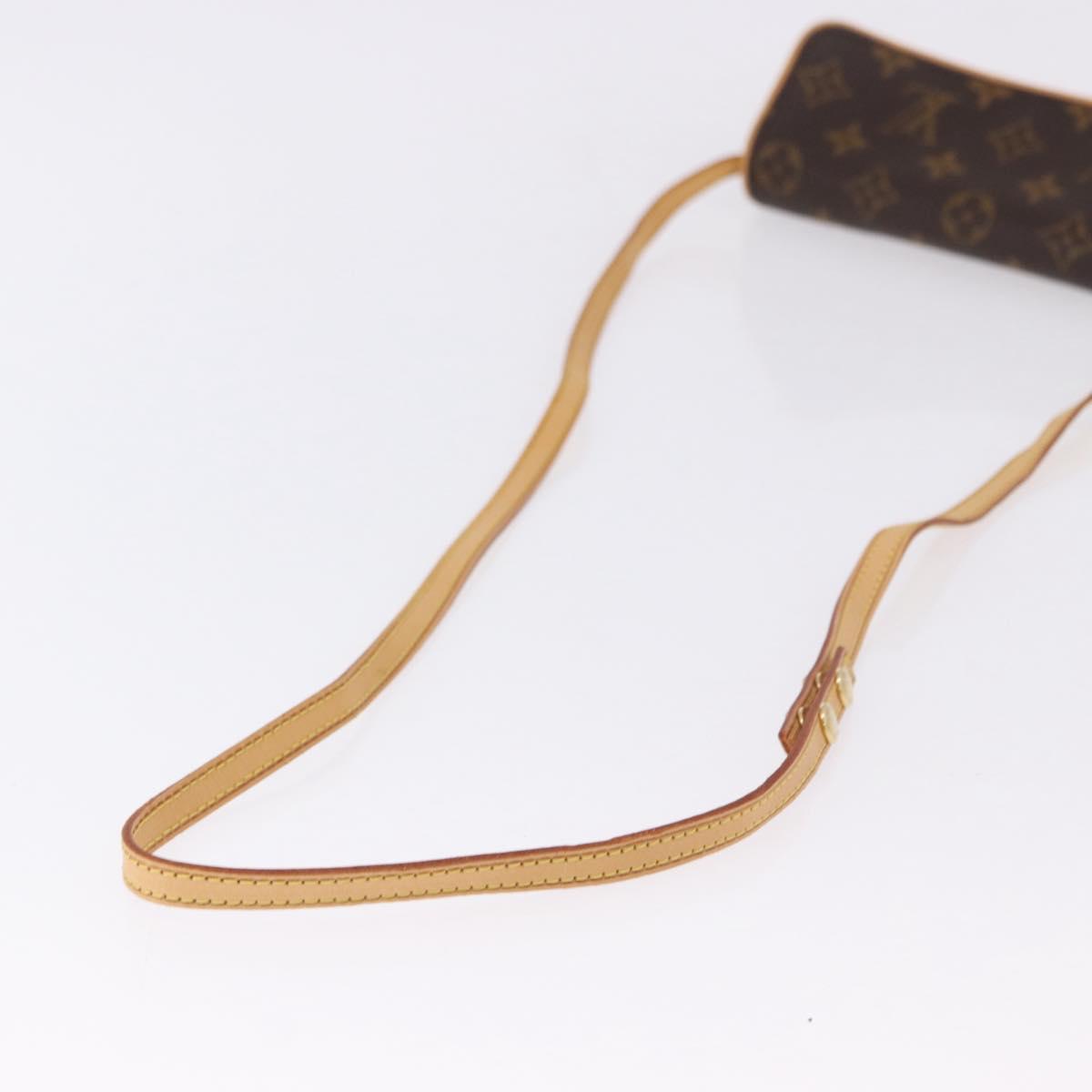 LOUIS VUITTON Monogram Pochette Twin PM Shoulder Bag M51854 LV Auth ka5272A