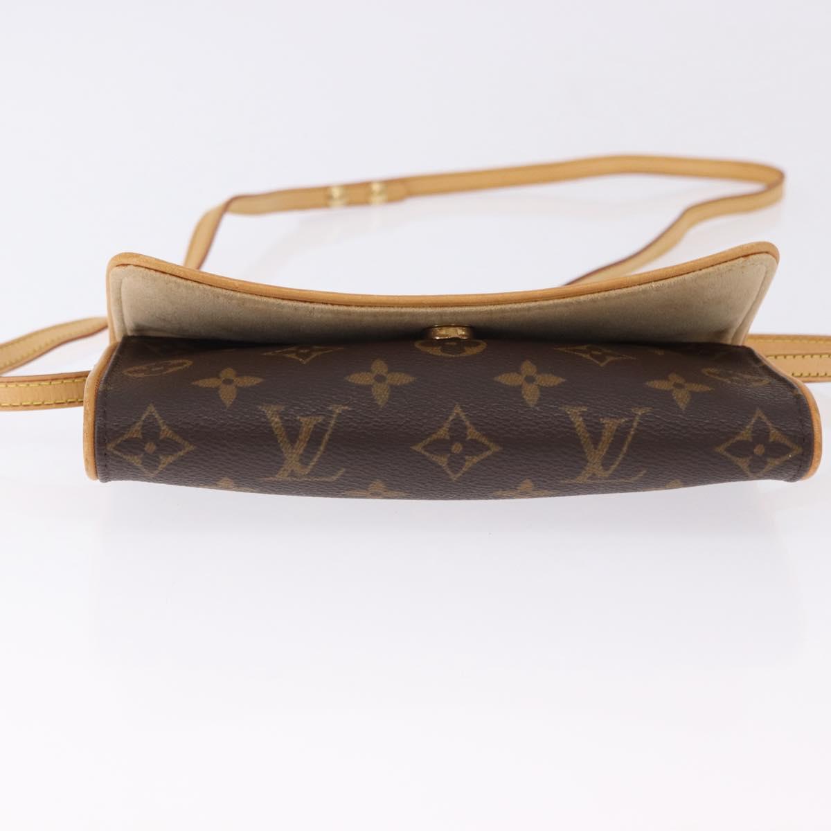 LOUIS VUITTON Monogram Pochette Twin PM Shoulder Bag M51854 LV Auth ka5272A