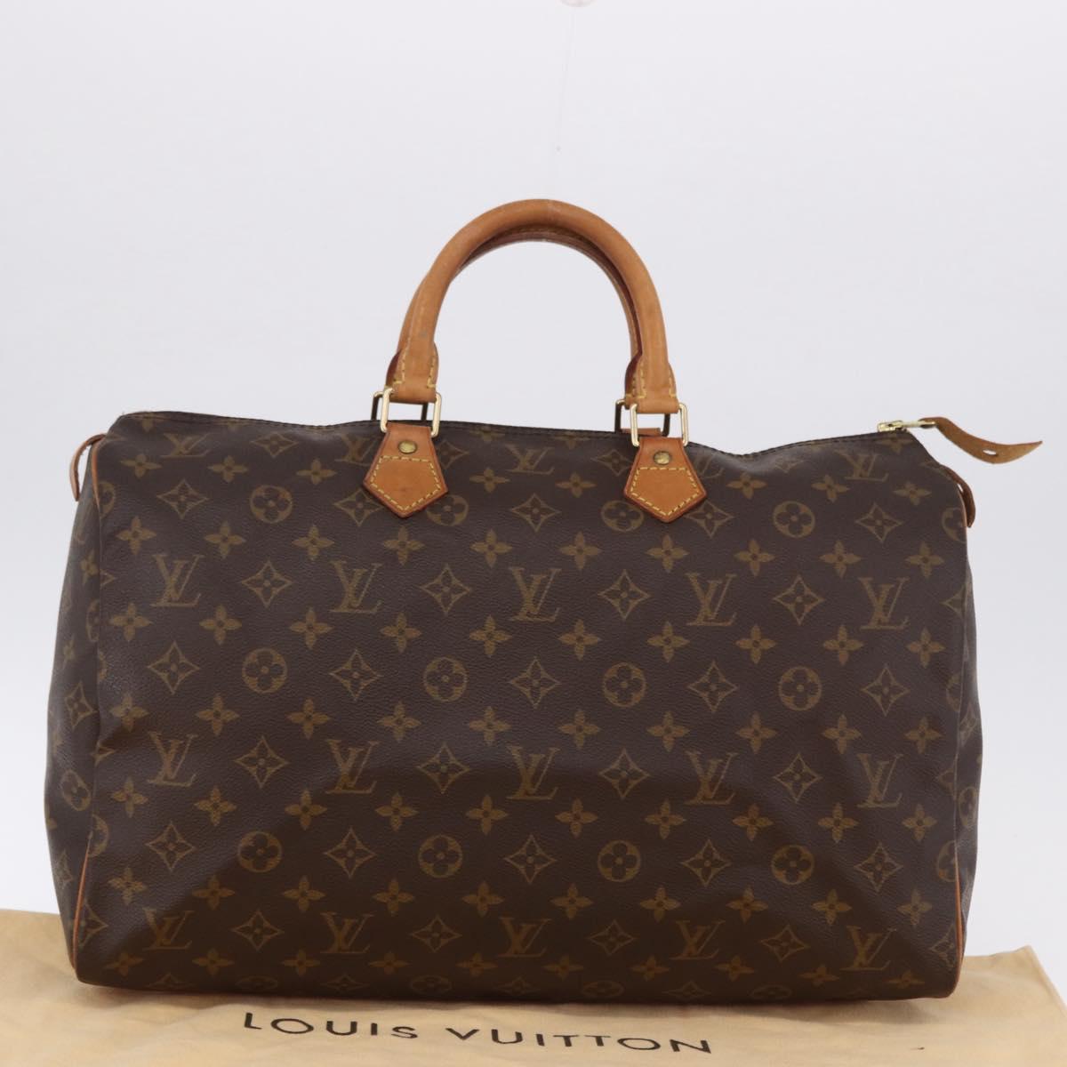 LOUIS VUITTON Monogram Speedy 40 Hand Bag M41522 LV Auth ka5274A