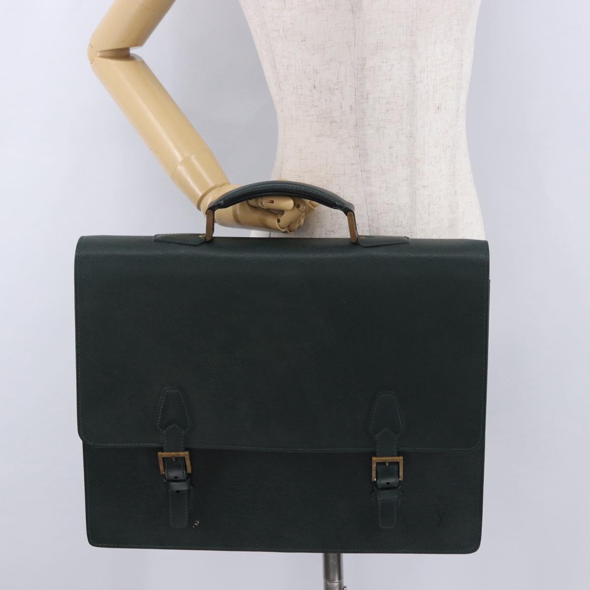 LOUIS VUITTON Taiga Tashkent Business Bag Epicea M30084 LV Auth ka5278