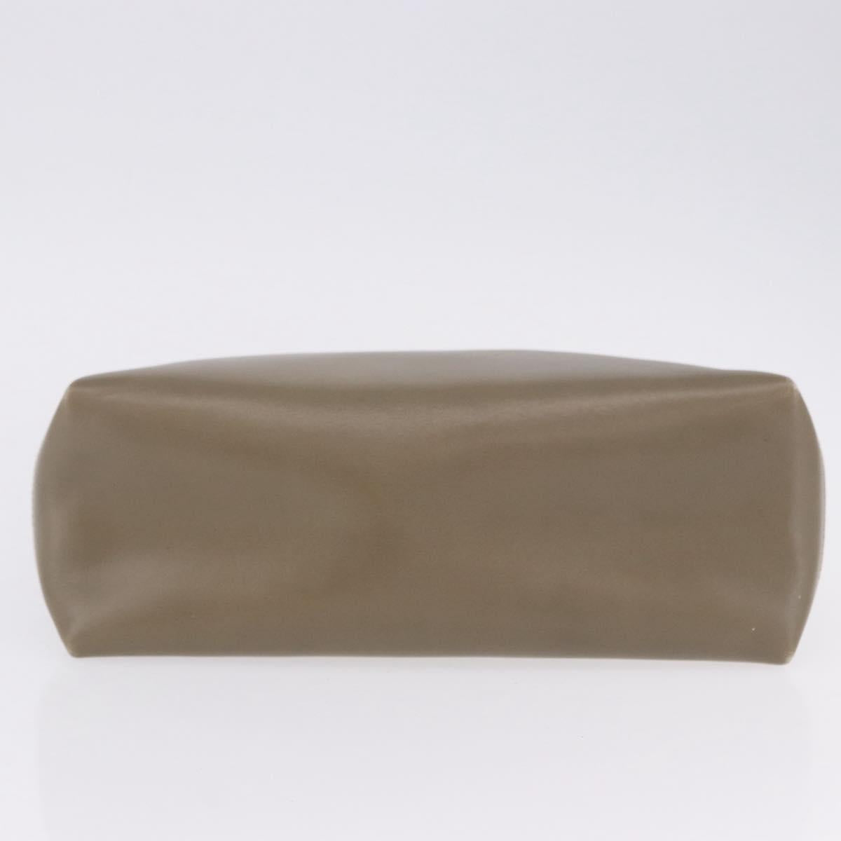 GUCCI Hand Bag Leather Beige Gold 000 406 1080 Auth ka5286