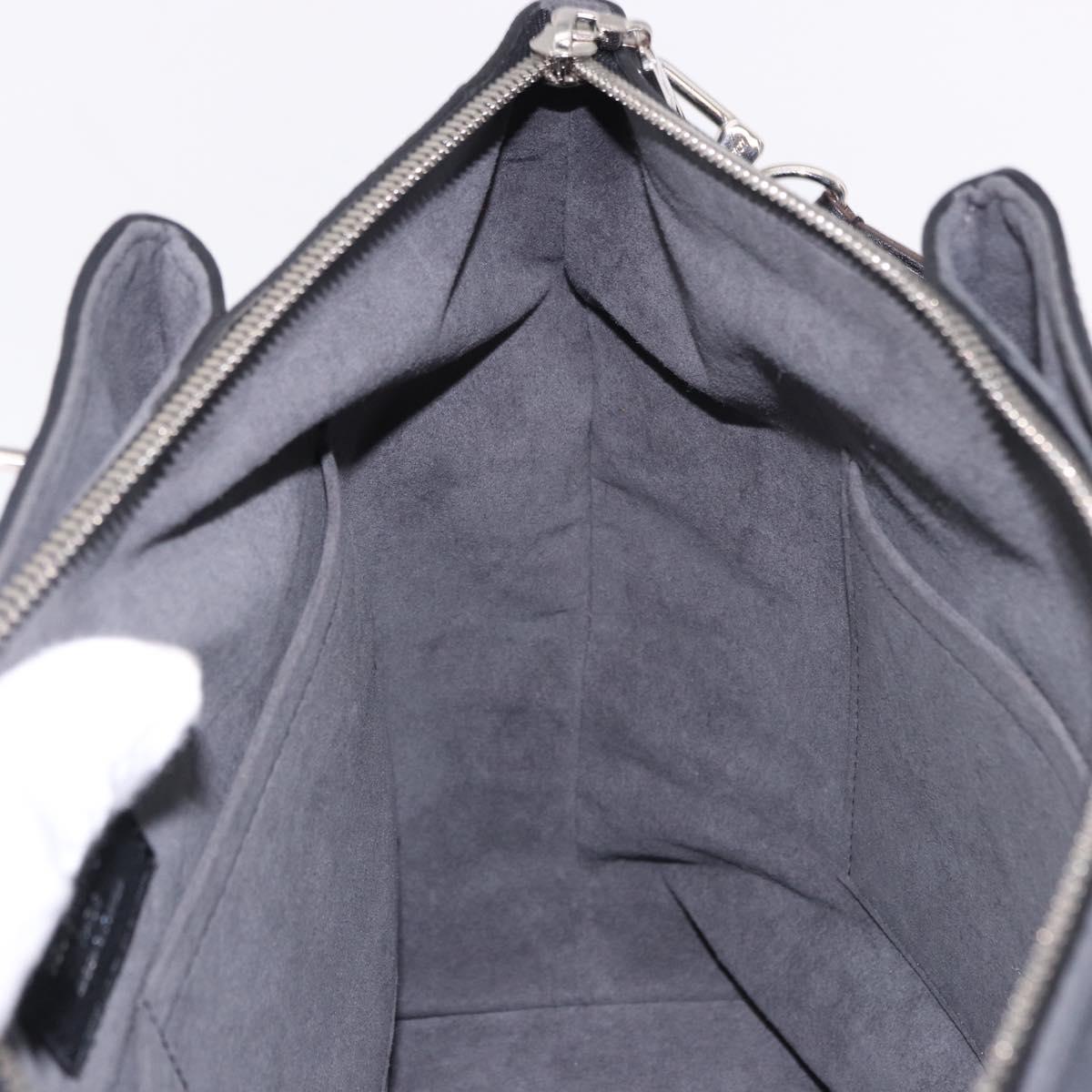 LOUIS VUITTON Mahina Omea Hand Bag Leather Black M55029 LV Auth ka5288V