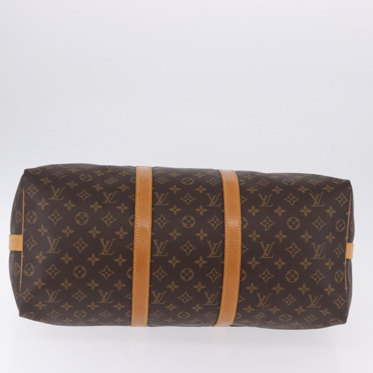 LOUIS VUITTON Monogram Keepall Bandouliere 50 Boston Bag M41416 LV Auth ka5299