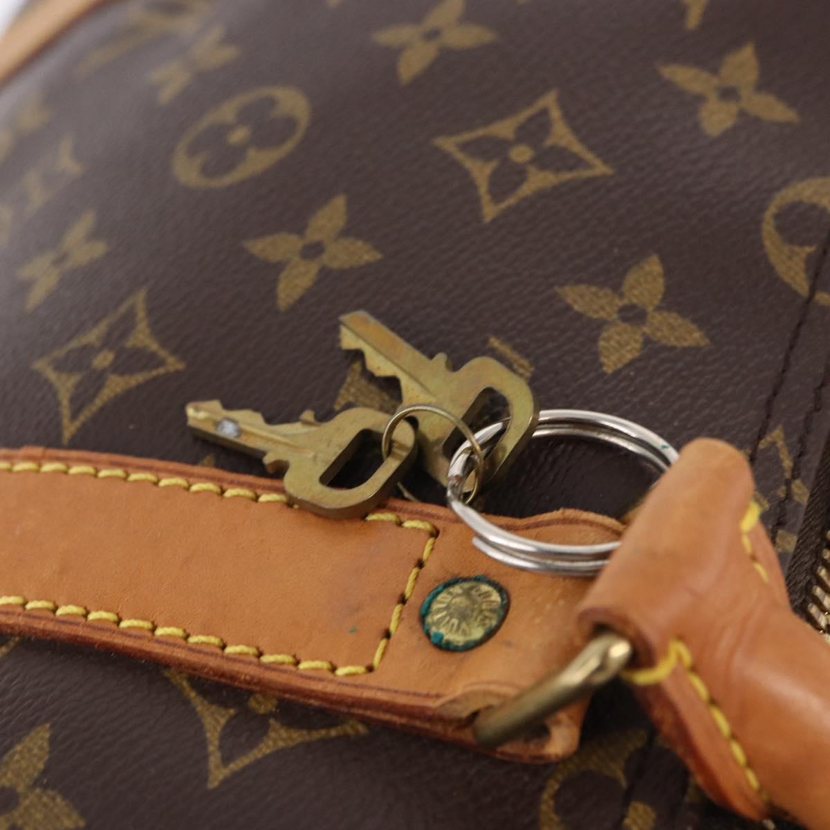LOUIS VUITTON Monogram Keepall Bandouliere 50 Boston Bag M41416 LV Auth ka5300