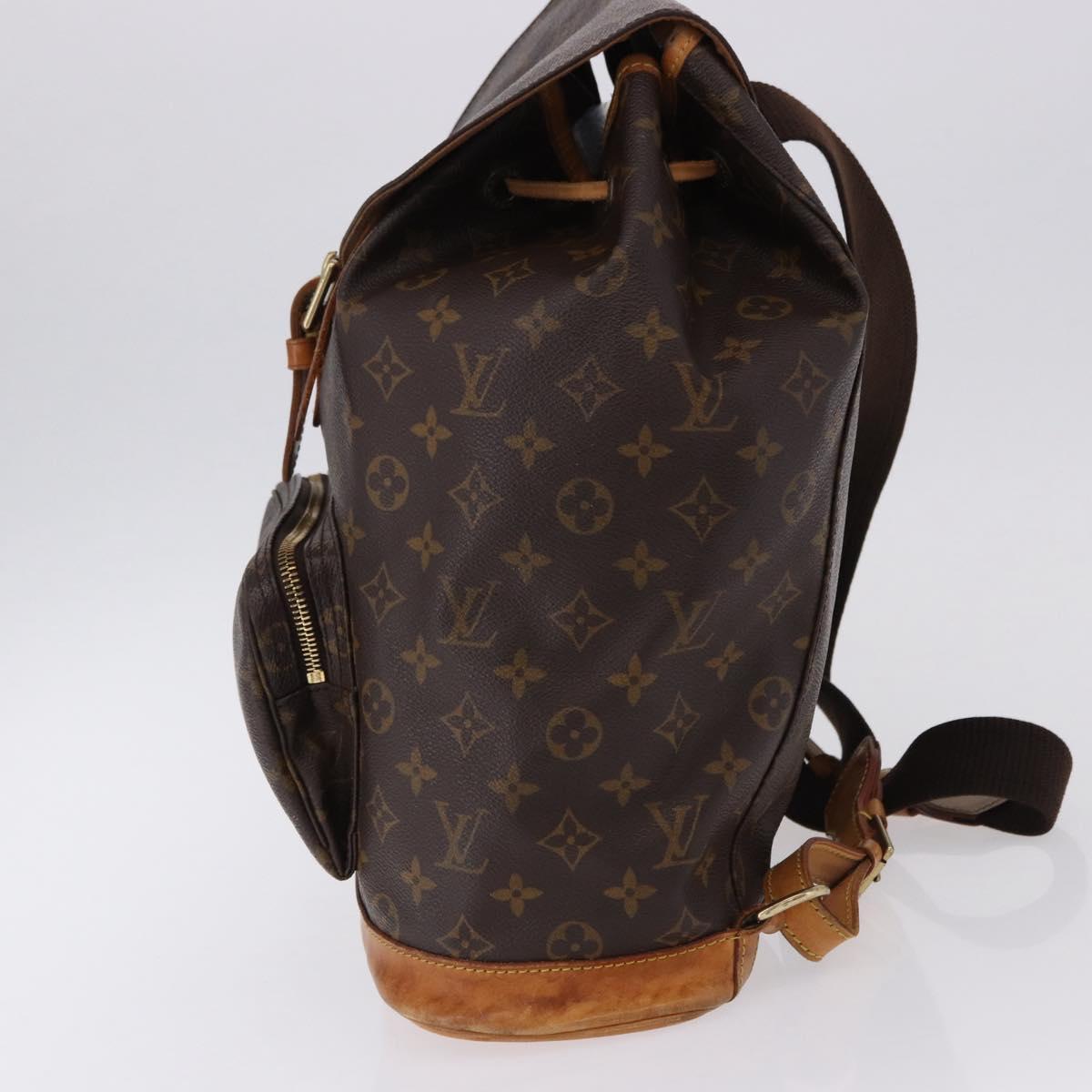 LOUIS VUITTON Monogram Montsouris GM Backpack M51135 LV Auth ka5301