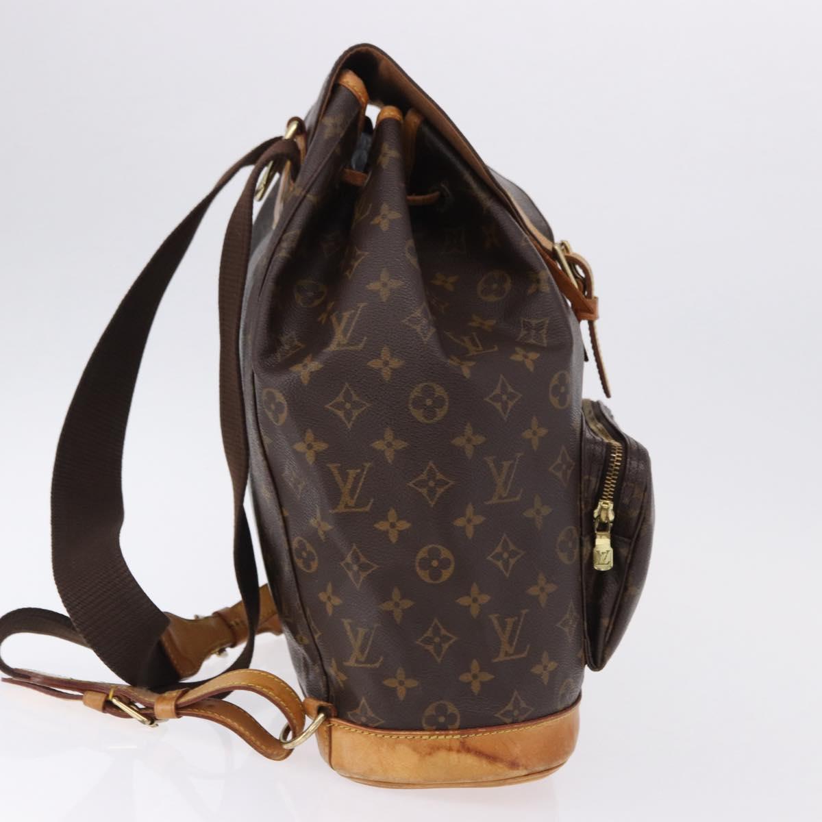 LOUIS VUITTON Monogram Montsouris GM Backpack M51135 LV Auth ka5301
