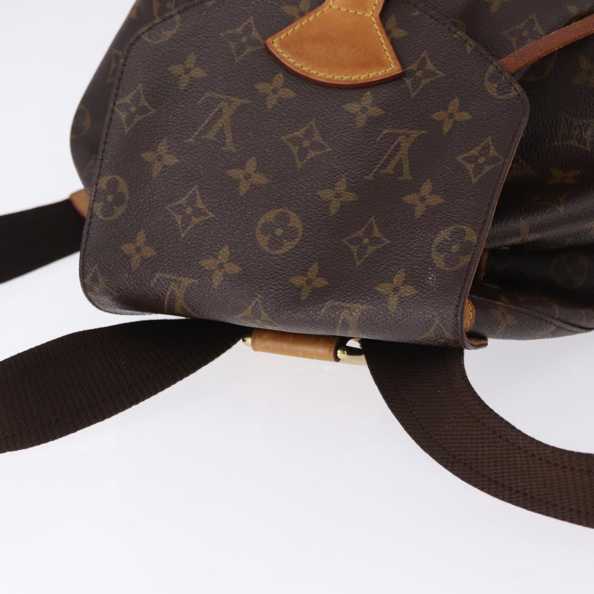 LOUIS VUITTON Monogram Montsouris GM Backpack M51135 LV Auth ka5301