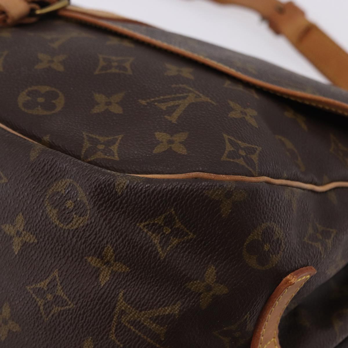 LOUIS VUITTON Monogram Saumur 35 Shoulder Bag M42254 LV Auth ka5302