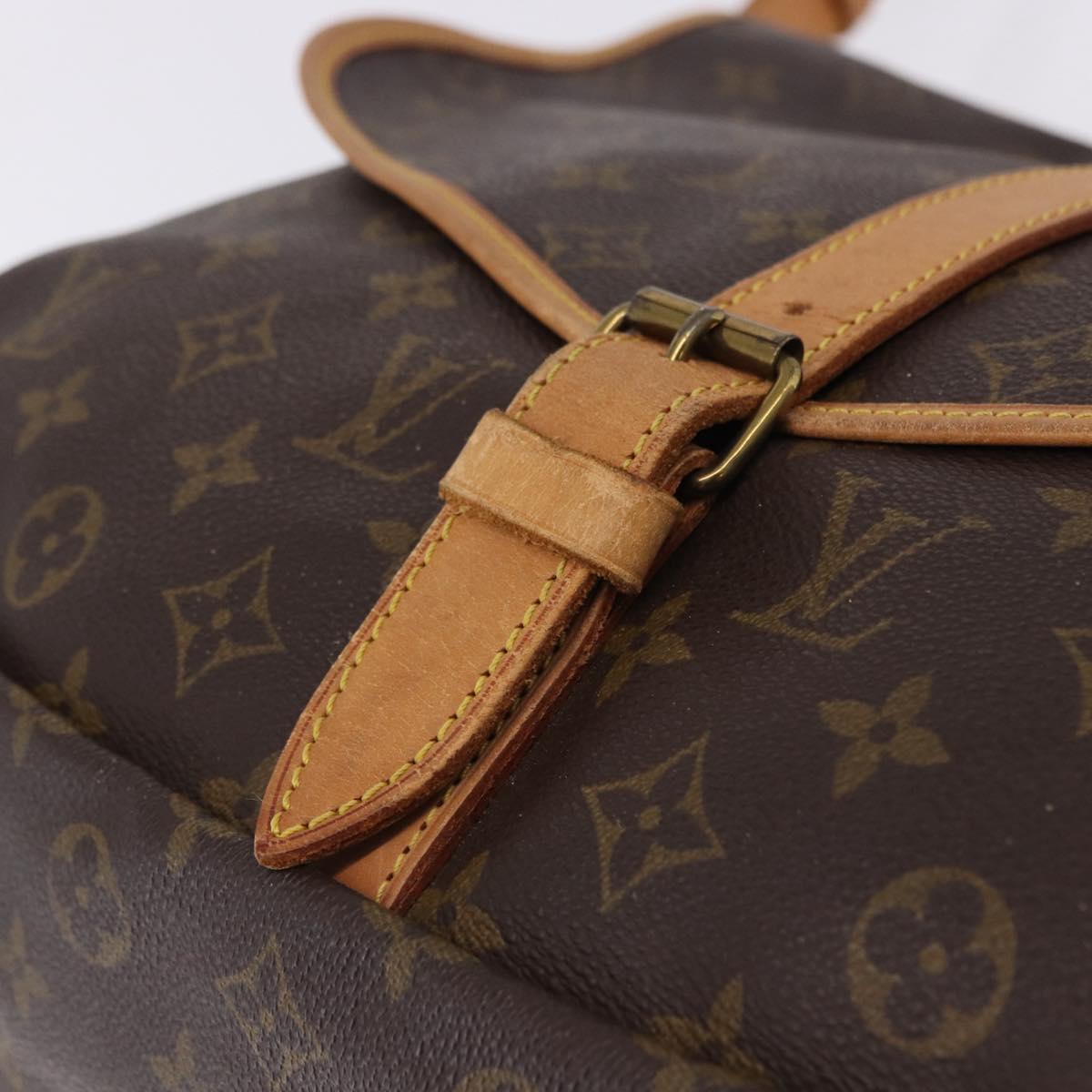 LOUIS VUITTON Monogram Saumur 35 Shoulder Bag M42254 LV Auth ka5302