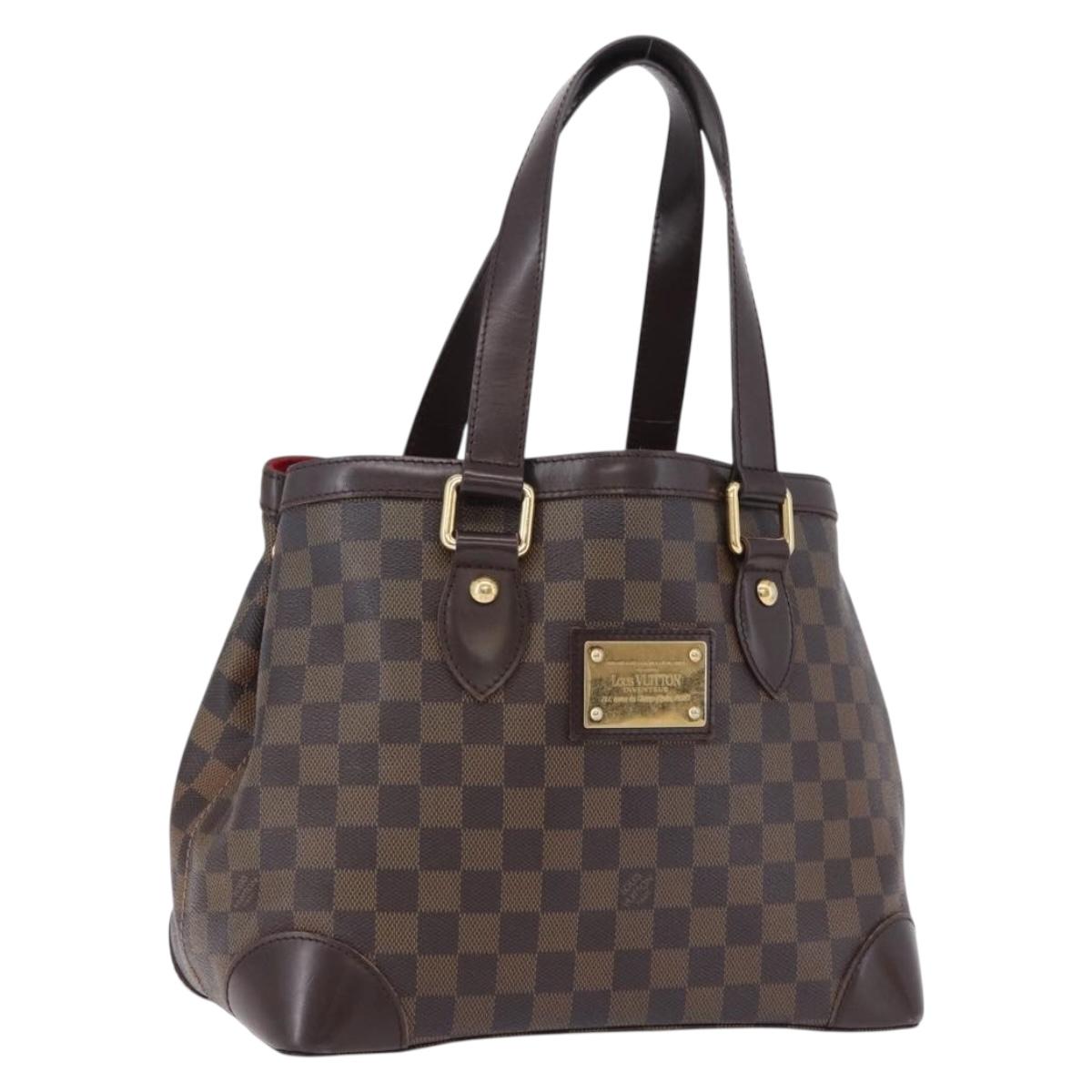 LOUIS VUITTON Damier Ebene Hampstead PM Tote Bag N51205 LV Auth ka5307