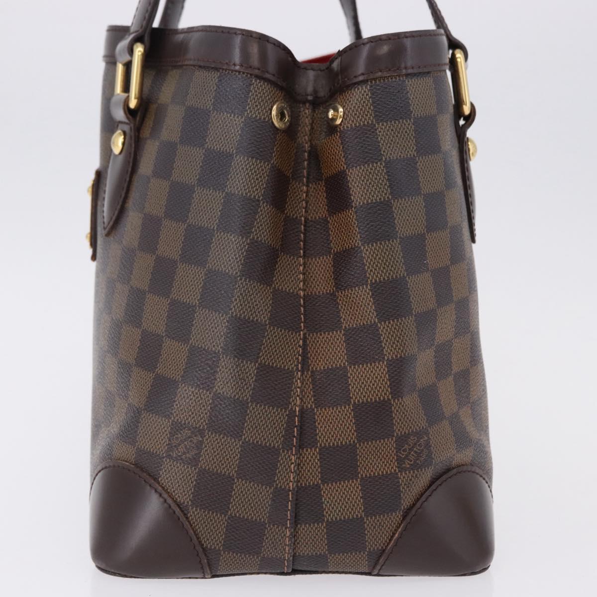LOUIS VUITTON Damier Ebene Hampstead PM Tote Bag N51205 LV Auth ka5307