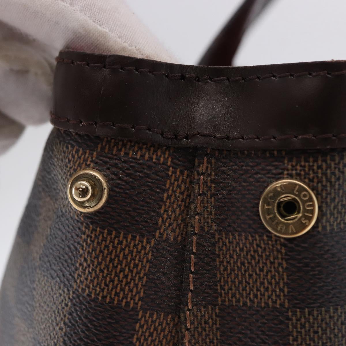 LOUIS VUITTON Damier Ebene Hampstead PM Tote Bag N51205 LV Auth ka5307