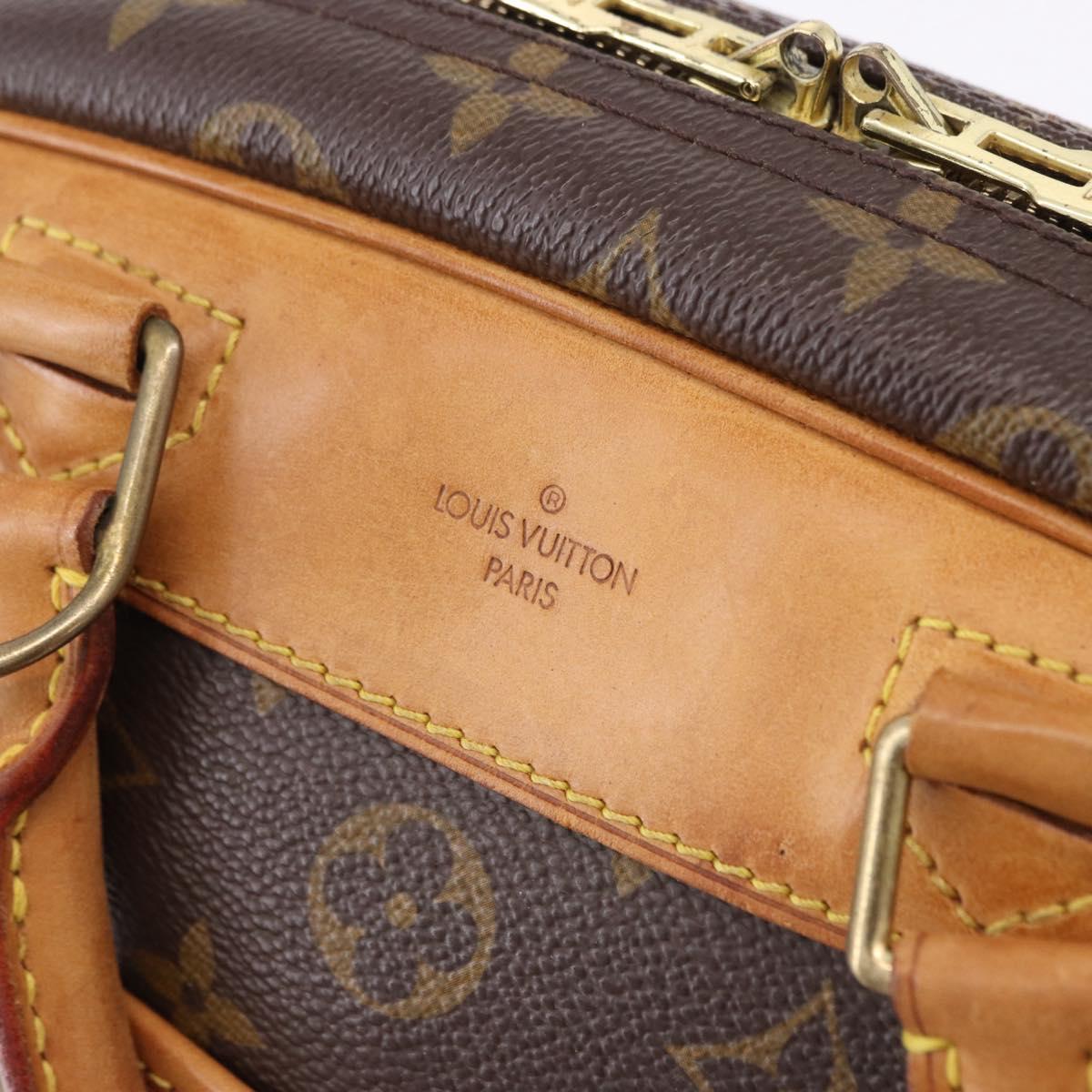 LOUIS VUITTON Monogram Trouville Hand Bag M42228 LV Auth ka5311
