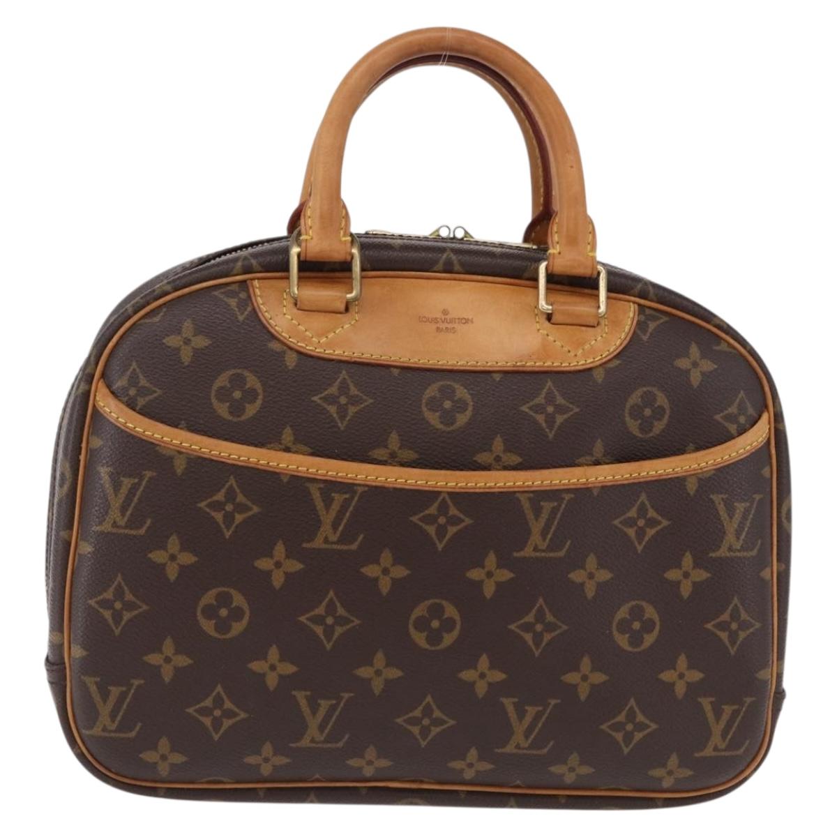 LOUIS VUITTON Monogram Trouville Hand Bag M42228 LV Auth ka5311