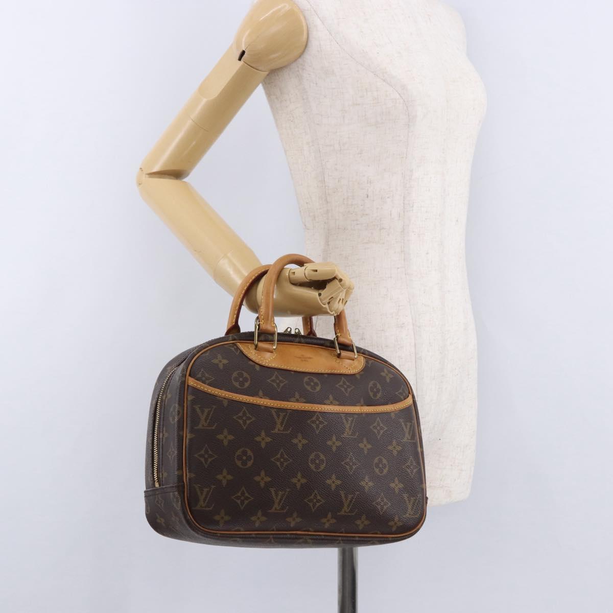 LOUIS VUITTON Monogram Trouville Hand Bag M42228 LV Auth ka5311