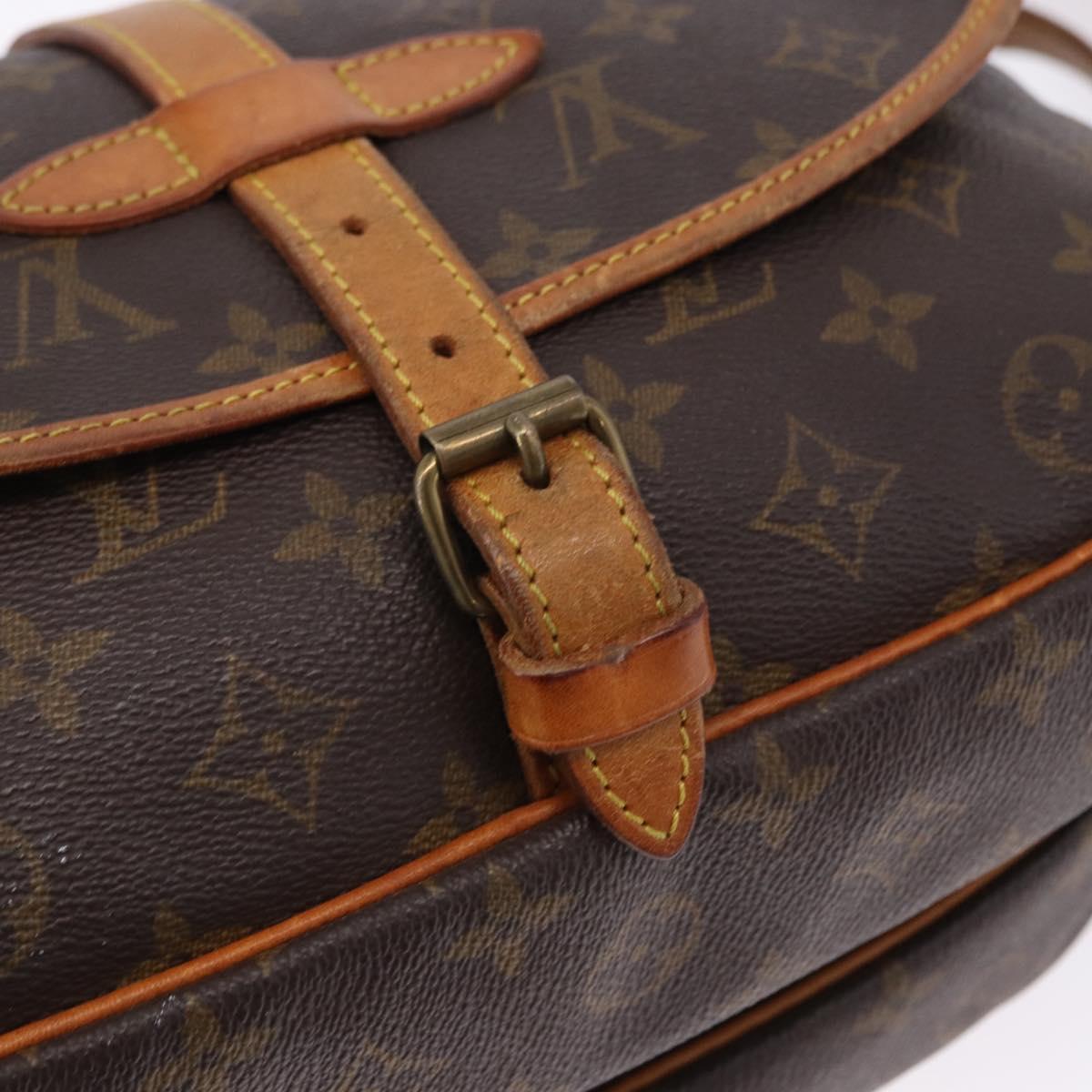 LOUIS VUITTON Monogram Saumur 30 Shoulder Bag M42256 LV Auth ka5313