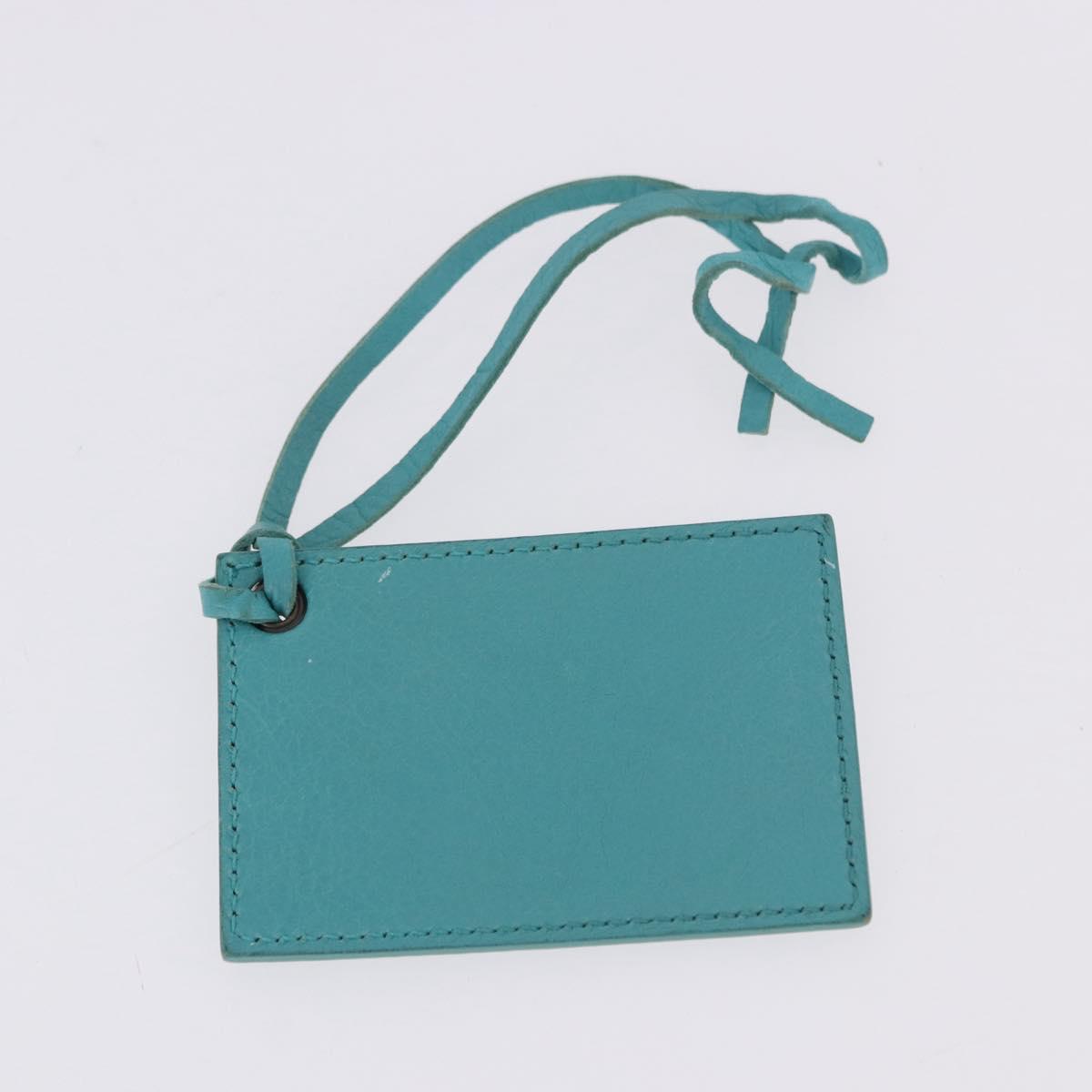 BALENCIAGA Classic Mini City Bag Leather 2way Turquoise Blue 300295 Auth ka5318M