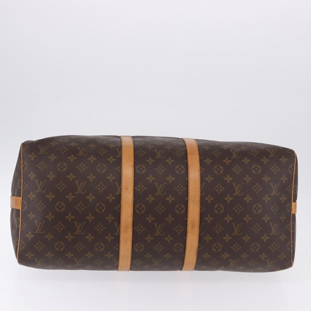 LOUIS VUITTON Monogram Keepall Bandouliere55 Boston Bag M41414 LV Auth ka5319