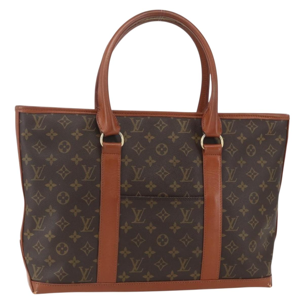 LOUIS VUITTON Monogram Sac Weekend PM Hand Bag M42425 LV Auth ka532