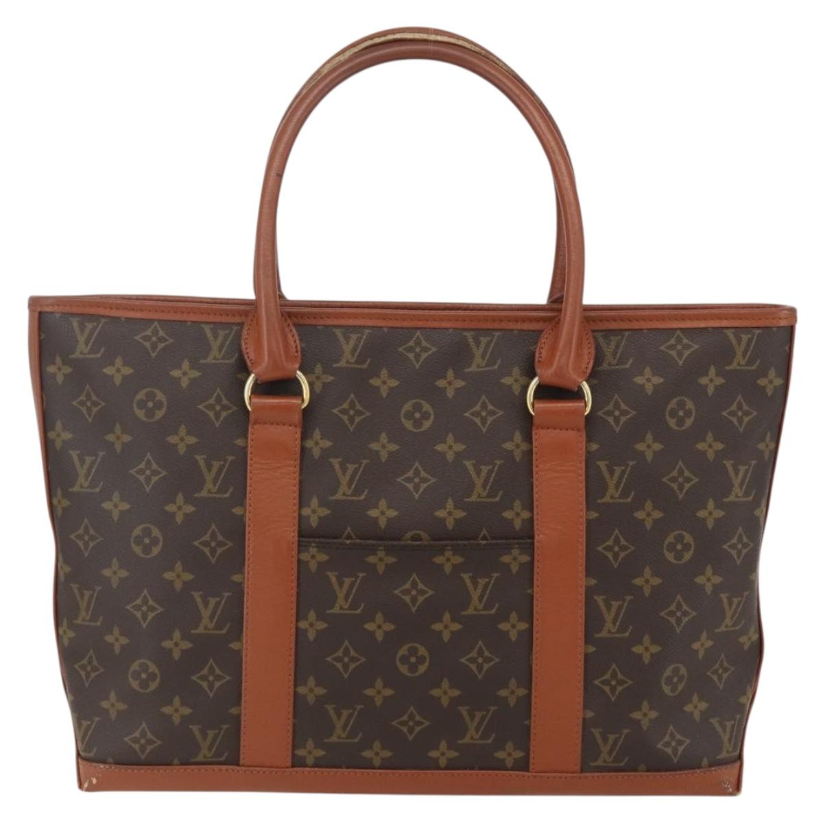 LOUIS VUITTON Monogram Sac Weekend PM Hand Bag M42425 LV Auth ka532