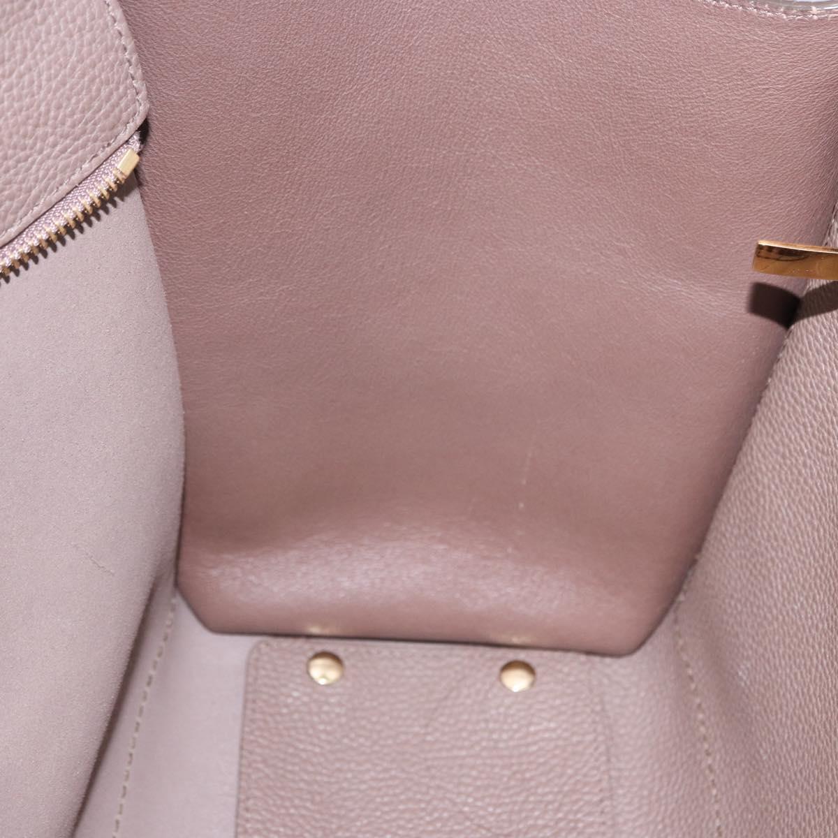 Salvatore Ferragamo Tote Bag Leather Beige Gold Auth ka5320A