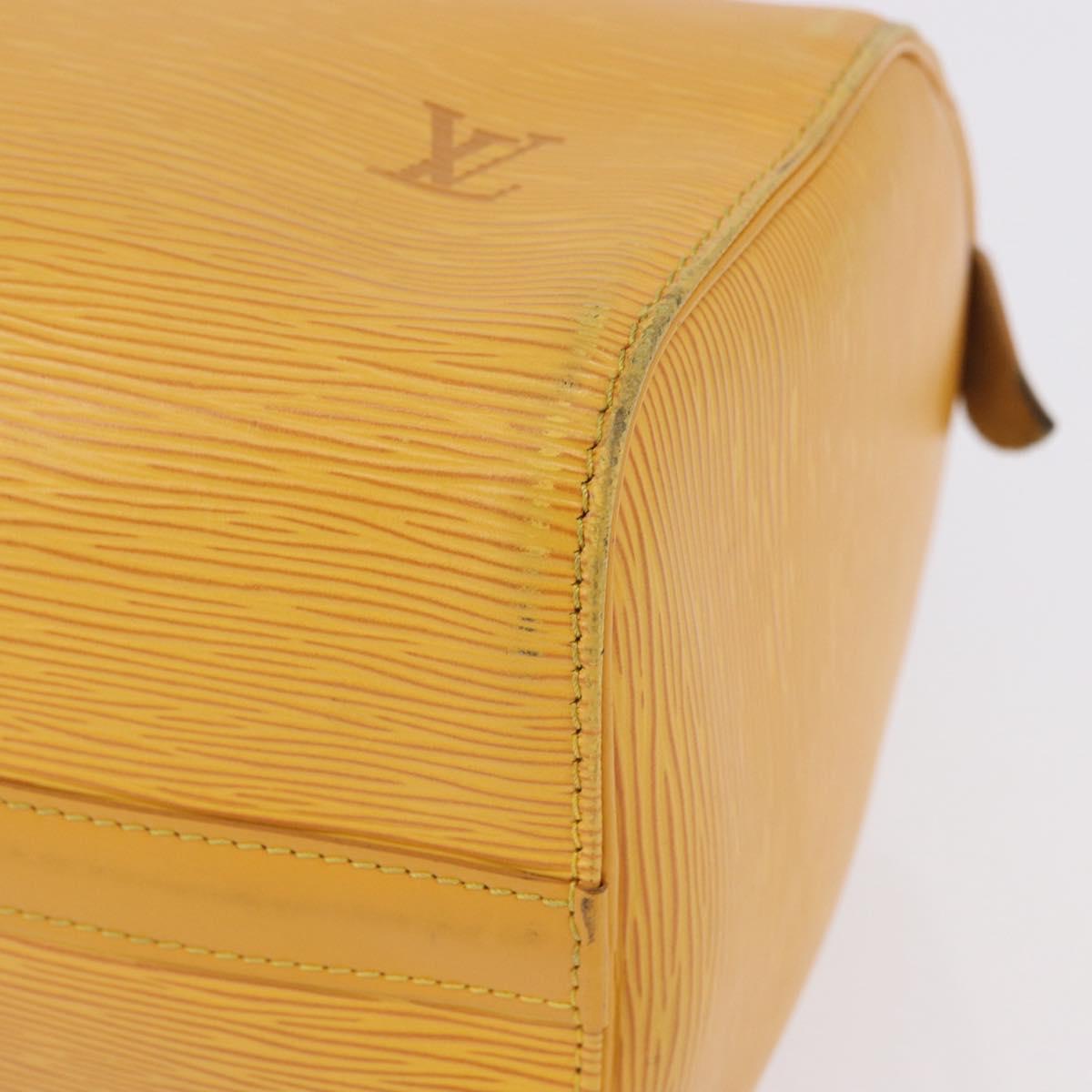 LOUIS VUITTON Epi Speedy 25 Hand Bag Tassili Yellow M43019 LV Auth ka5321A